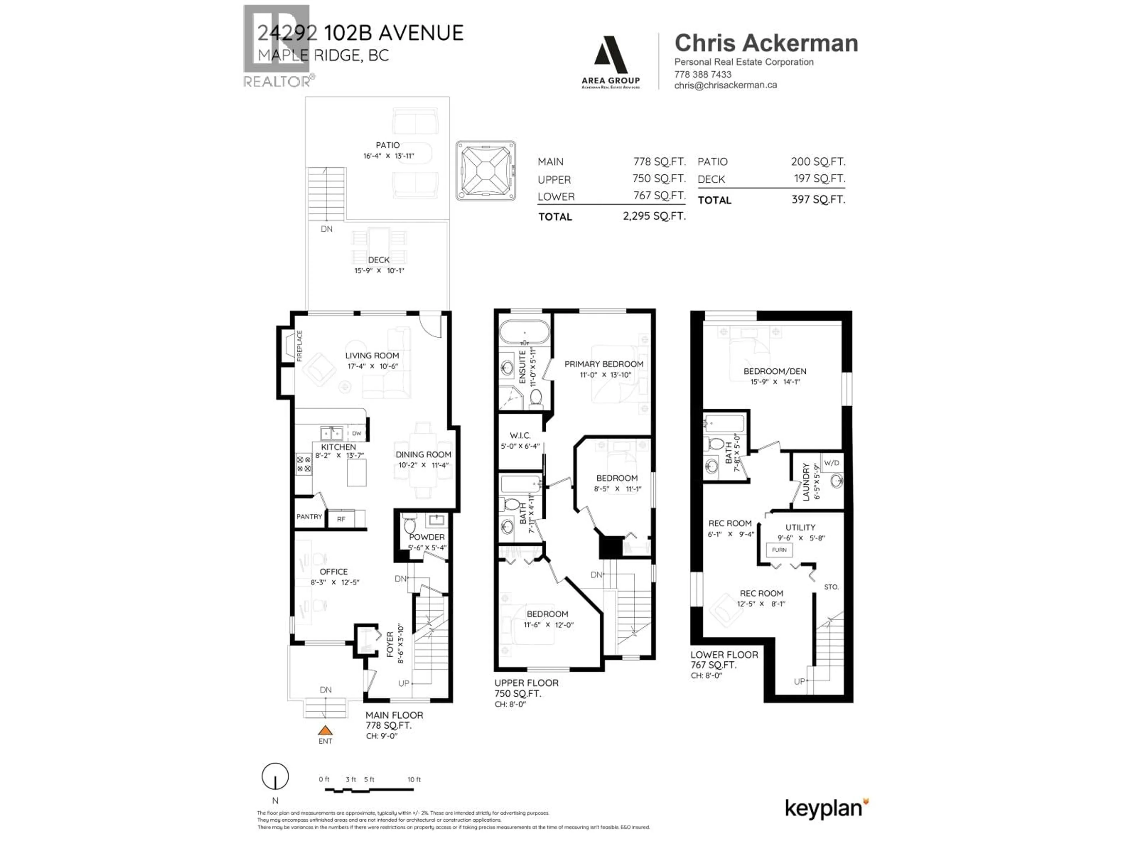 Floor plan for 24292 102B AVENUE, Maple Ridge British Columbia V2W1Y1