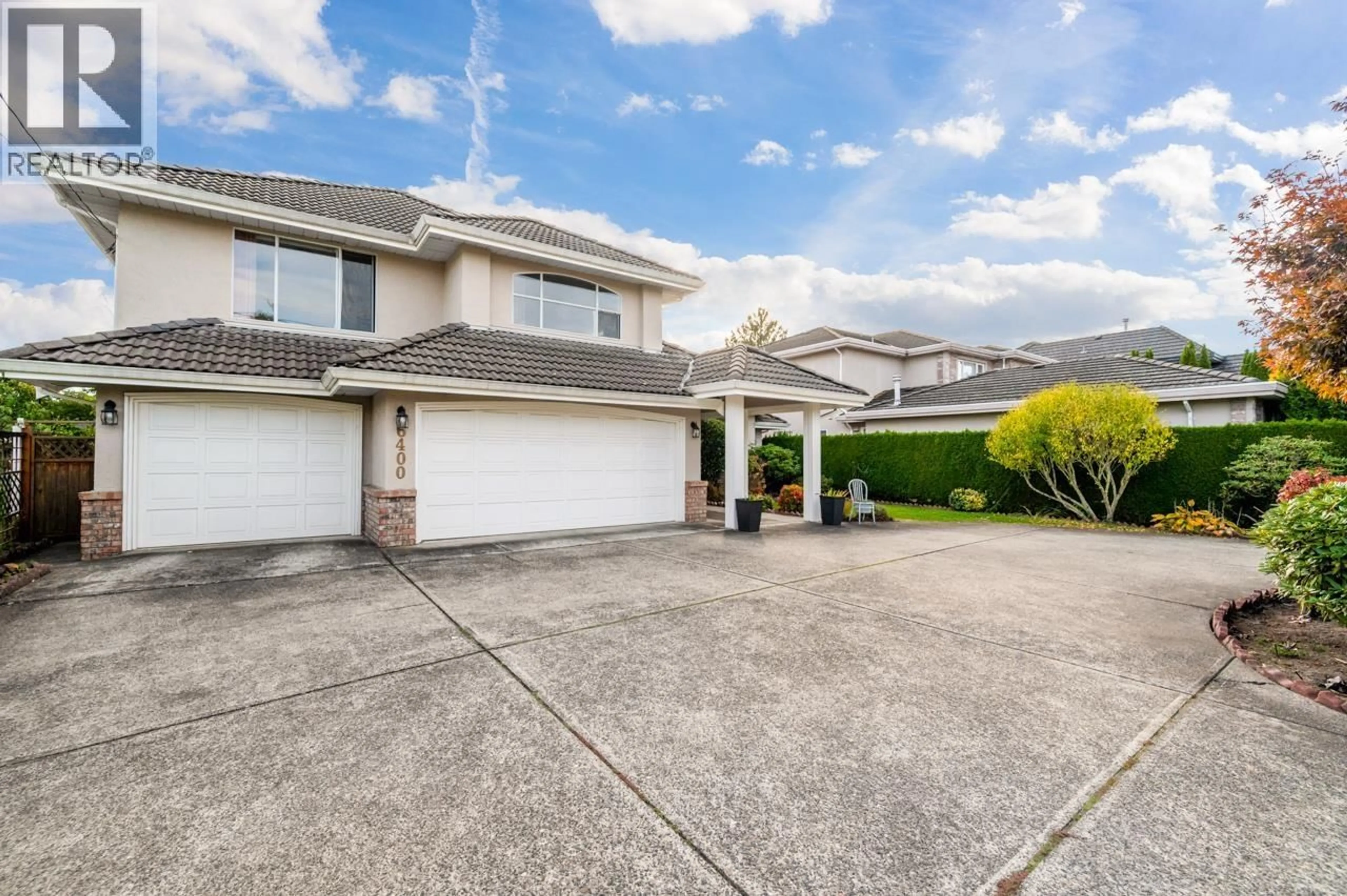 A pic from outside/outdoor area/front of a property/back of a property/a pic from drone, street for 6400 COMSTOCK ROAD, Richmond British Columbia V7C2X4