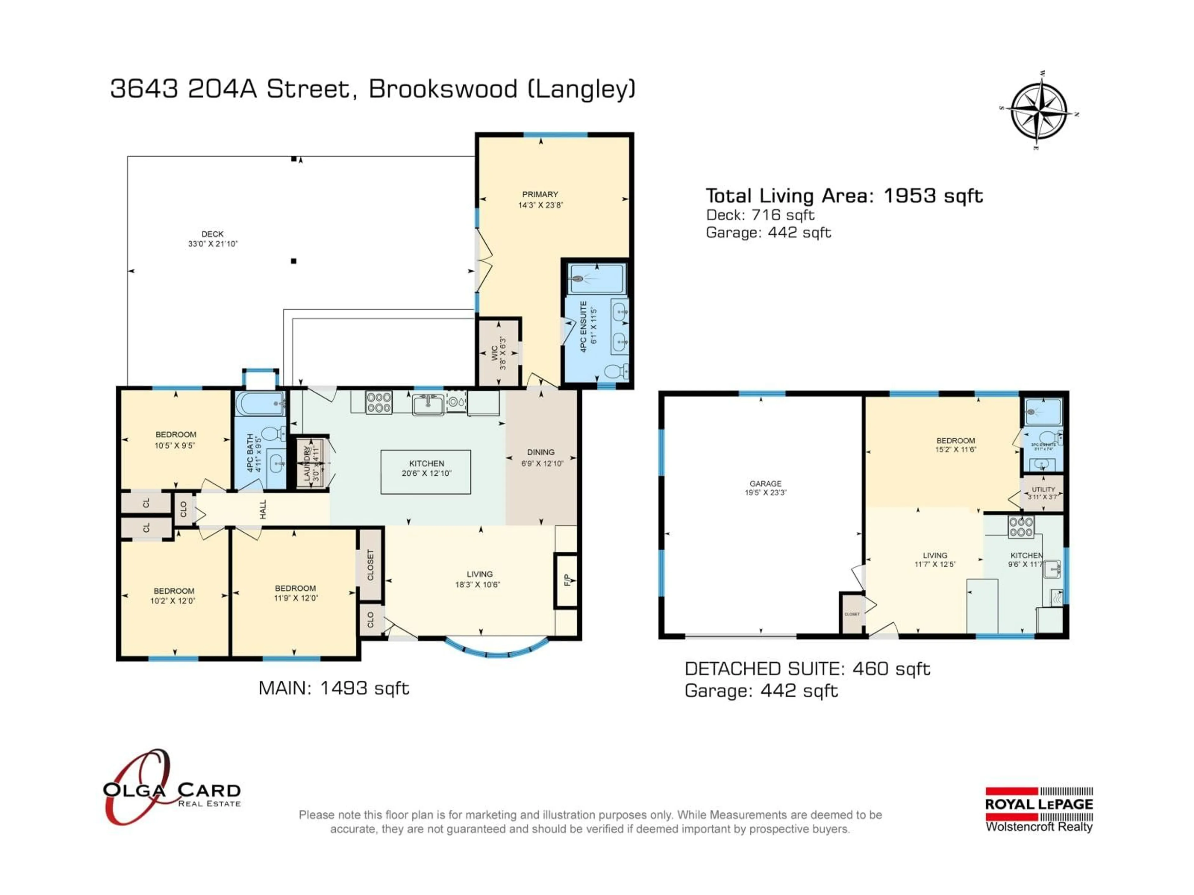 Floor plan for 3643 204A STREET, Langley British Columbia V3A4S5