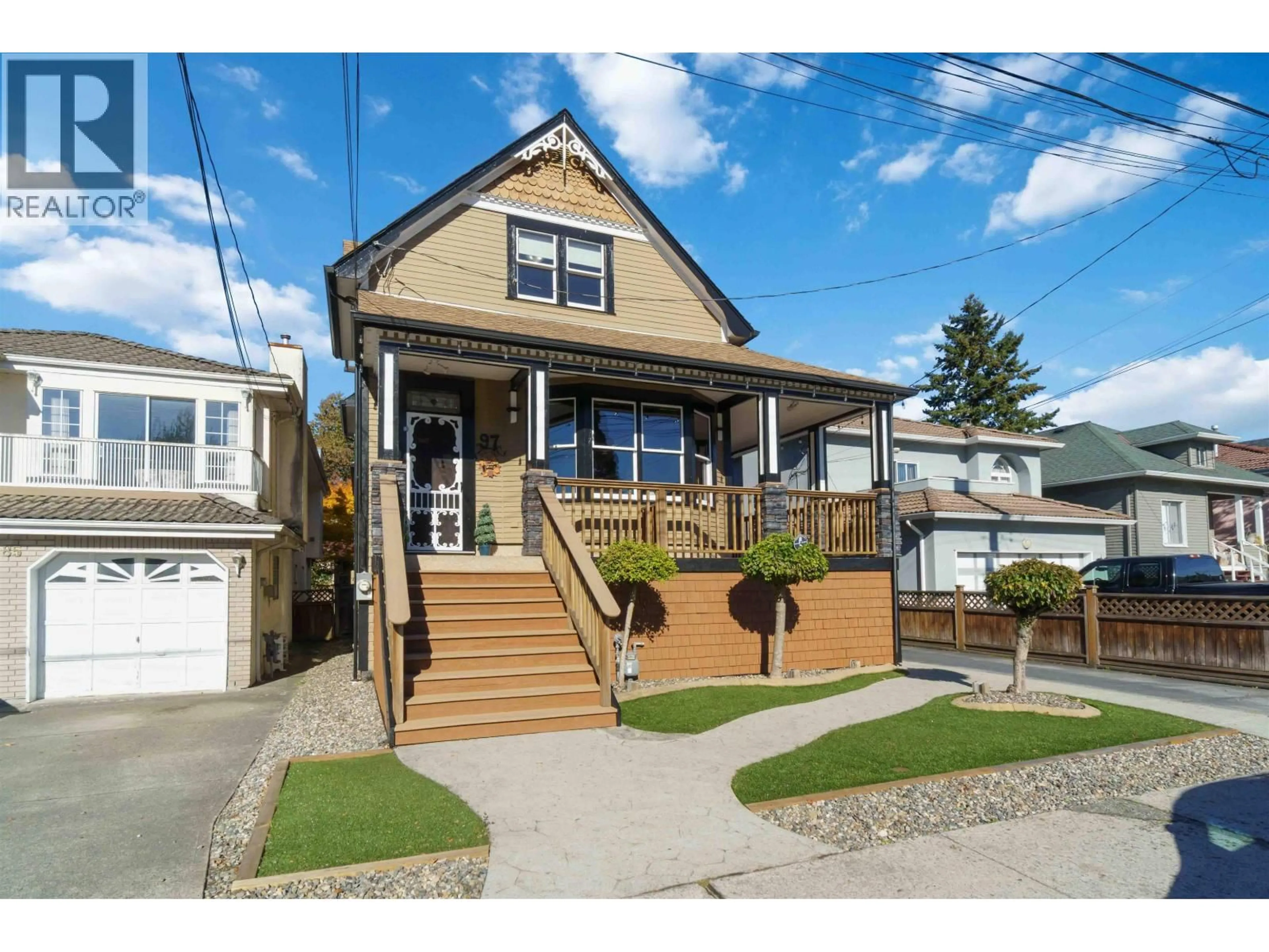 Home with vinyl exterior material, street for 97 KING EDWARD AVENUE, Vancouver British Columbia V5V2B8