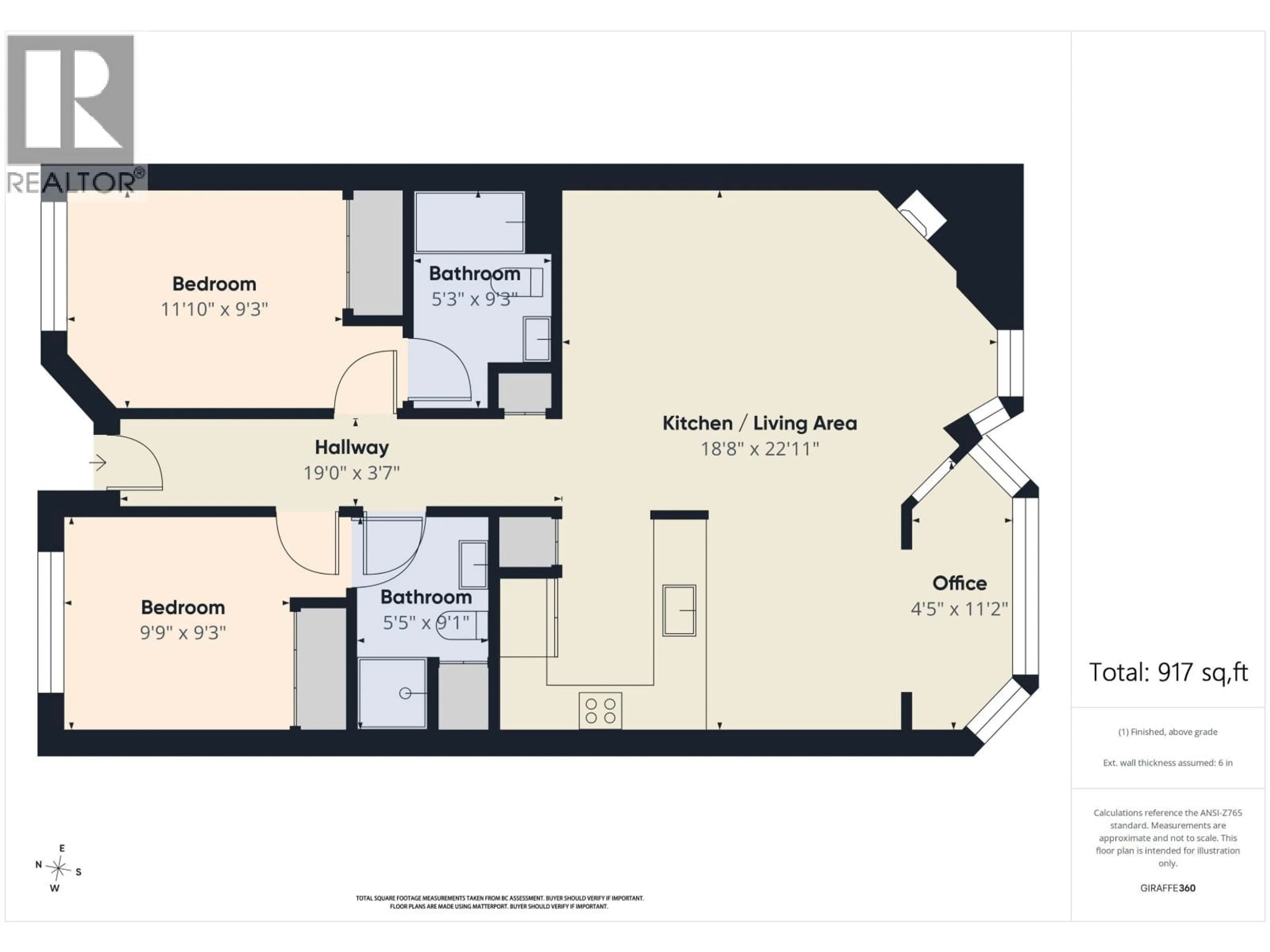 Floor plan for 208 - 2677 BROADWAY STREET, Vancouver British Columbia V5M1Y6