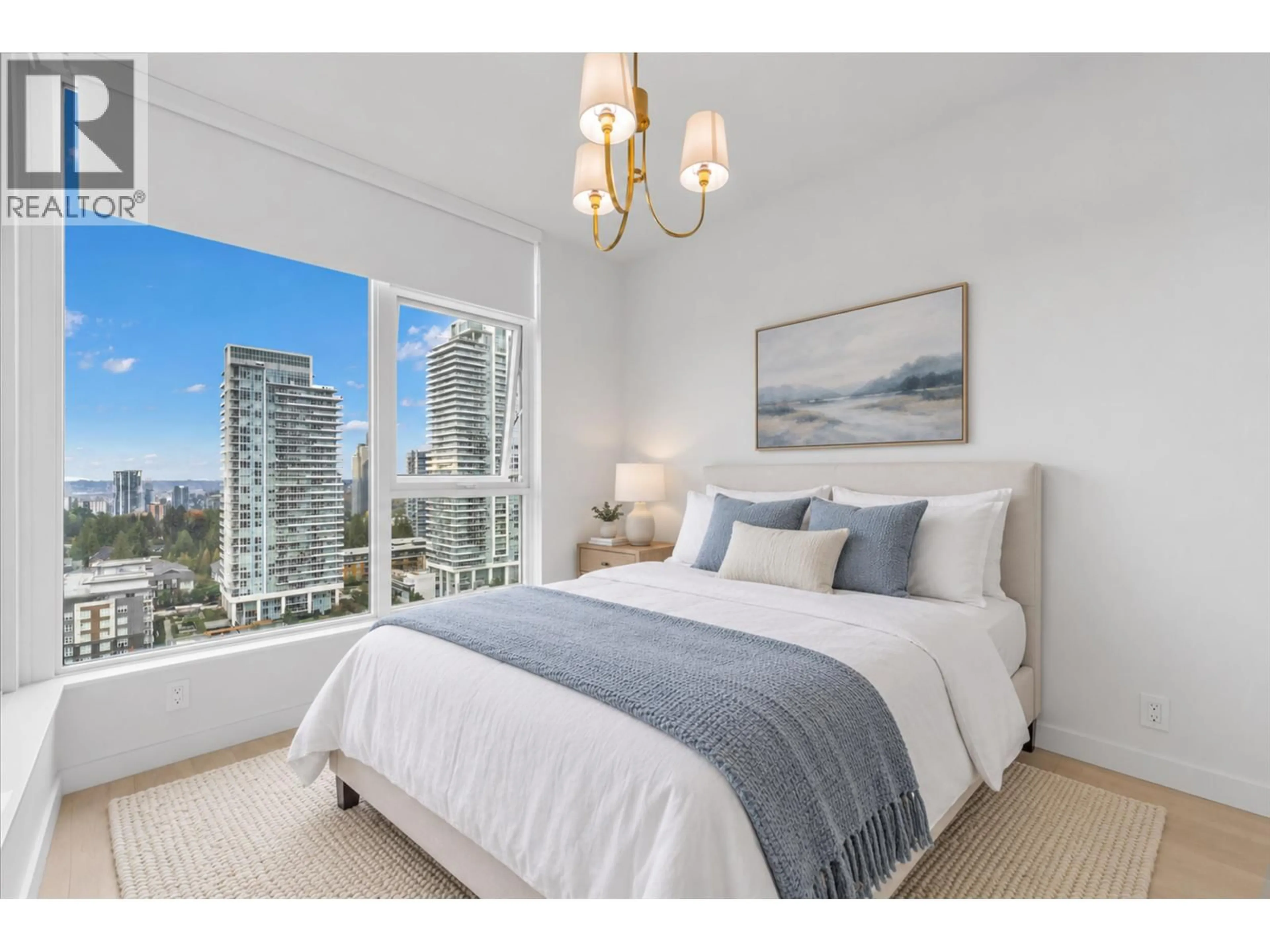 Bedroom with bed, unknown for 1503 - 537 COTTONWOOD AVENUE, Coquitlam British Columbia V3J0S4
