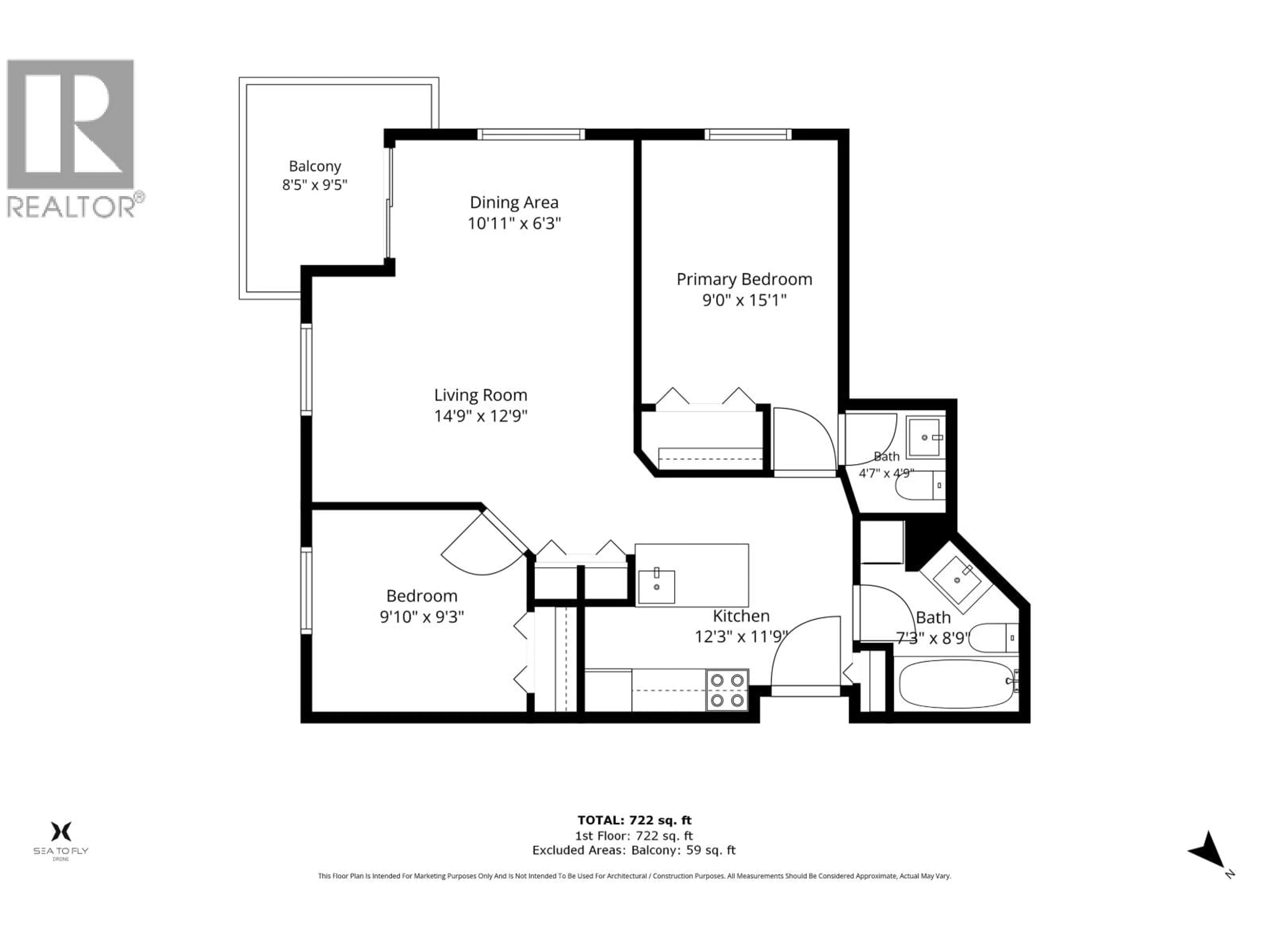 Floor plan for B307 - 40120 WILLOW CRESCENT, Squamish British Columbia V8B0L7