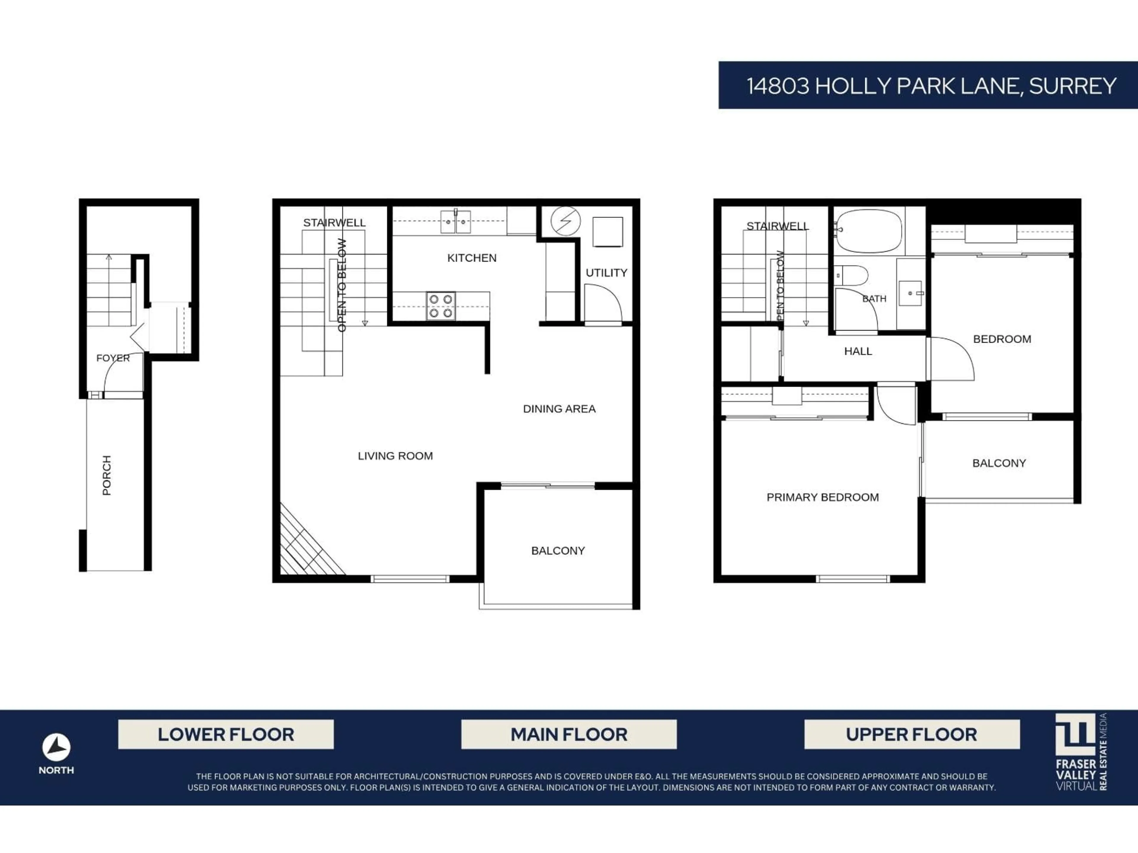 Floor plan for 14803 HOLLY PARK LANE, Surrey British Columbia V3R6Y1