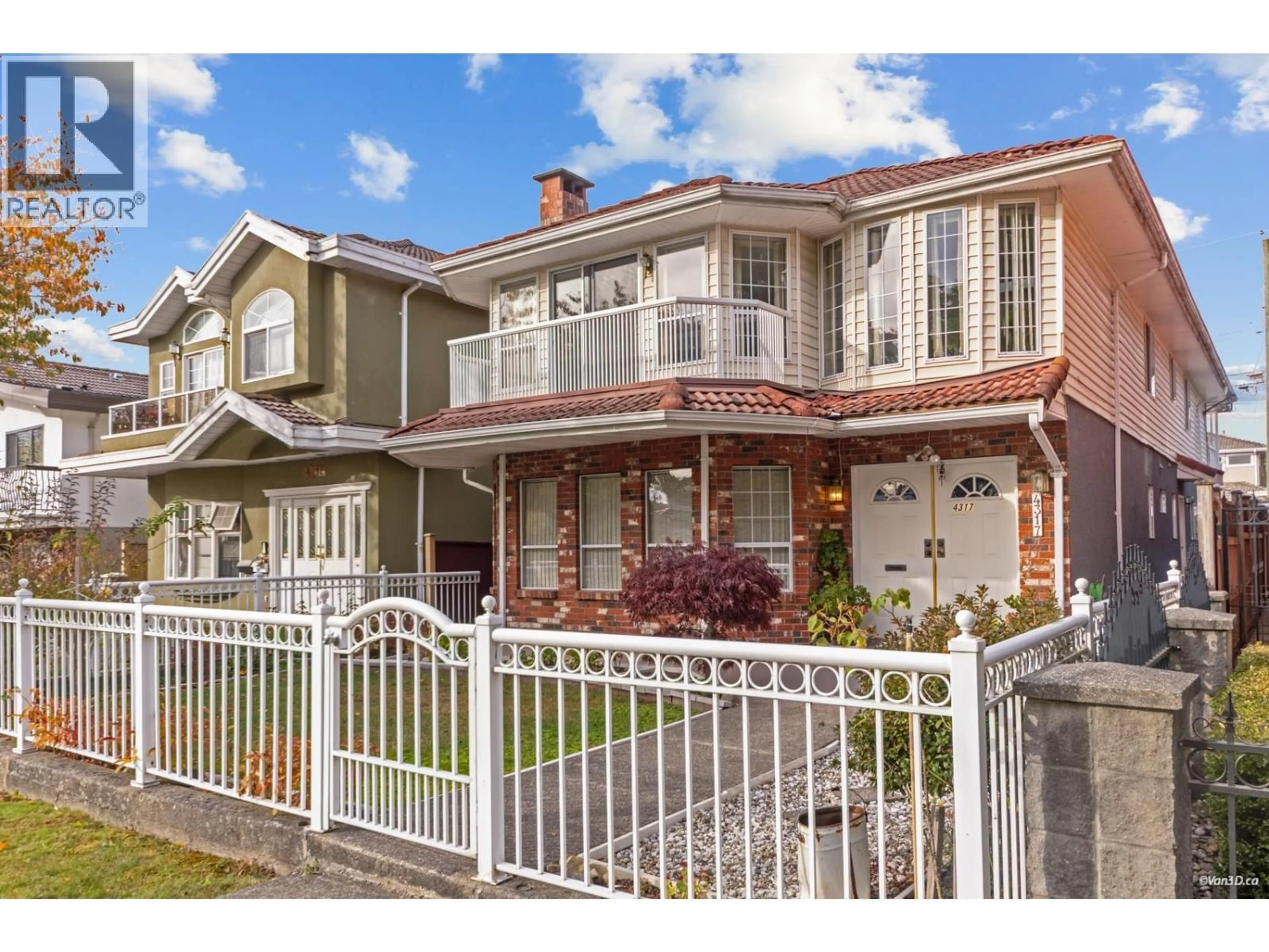 Home with vinyl exterior material, street for 4317 GEORGIA STREET, Burnaby British Columbia V5C2T9