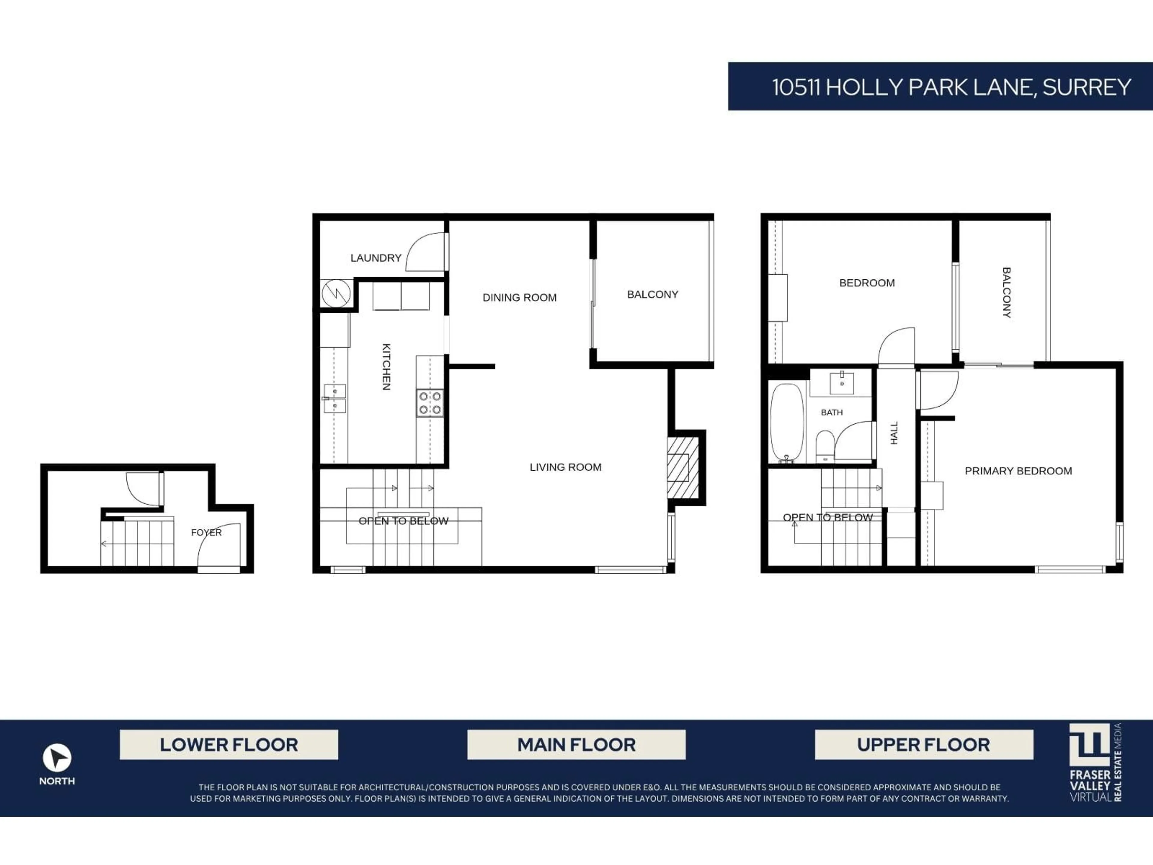 Floor plan for 10511 HOLLY PARK LANE, Surrey British Columbia V3R6X8