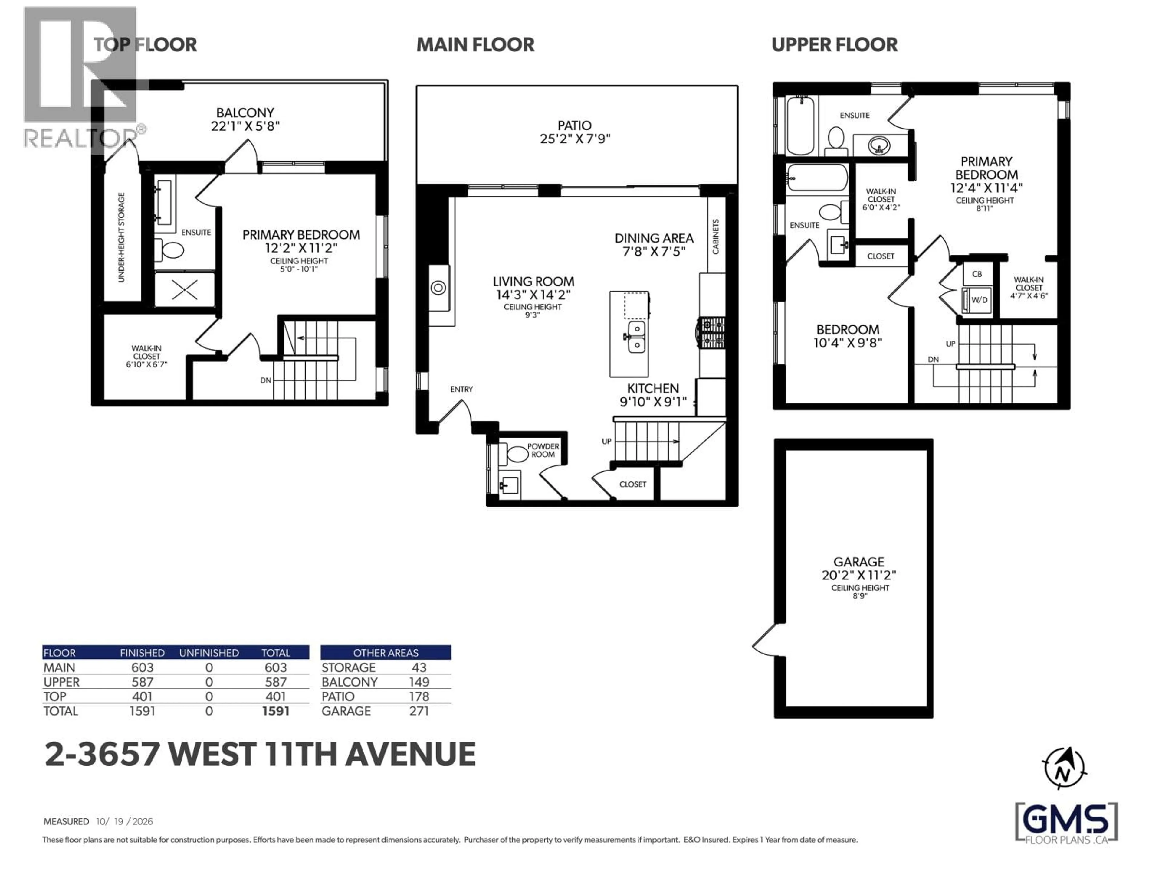 Floor plan for 2 - 3657 11TH AVENUE, Vancouver British Columbia V6R2K4