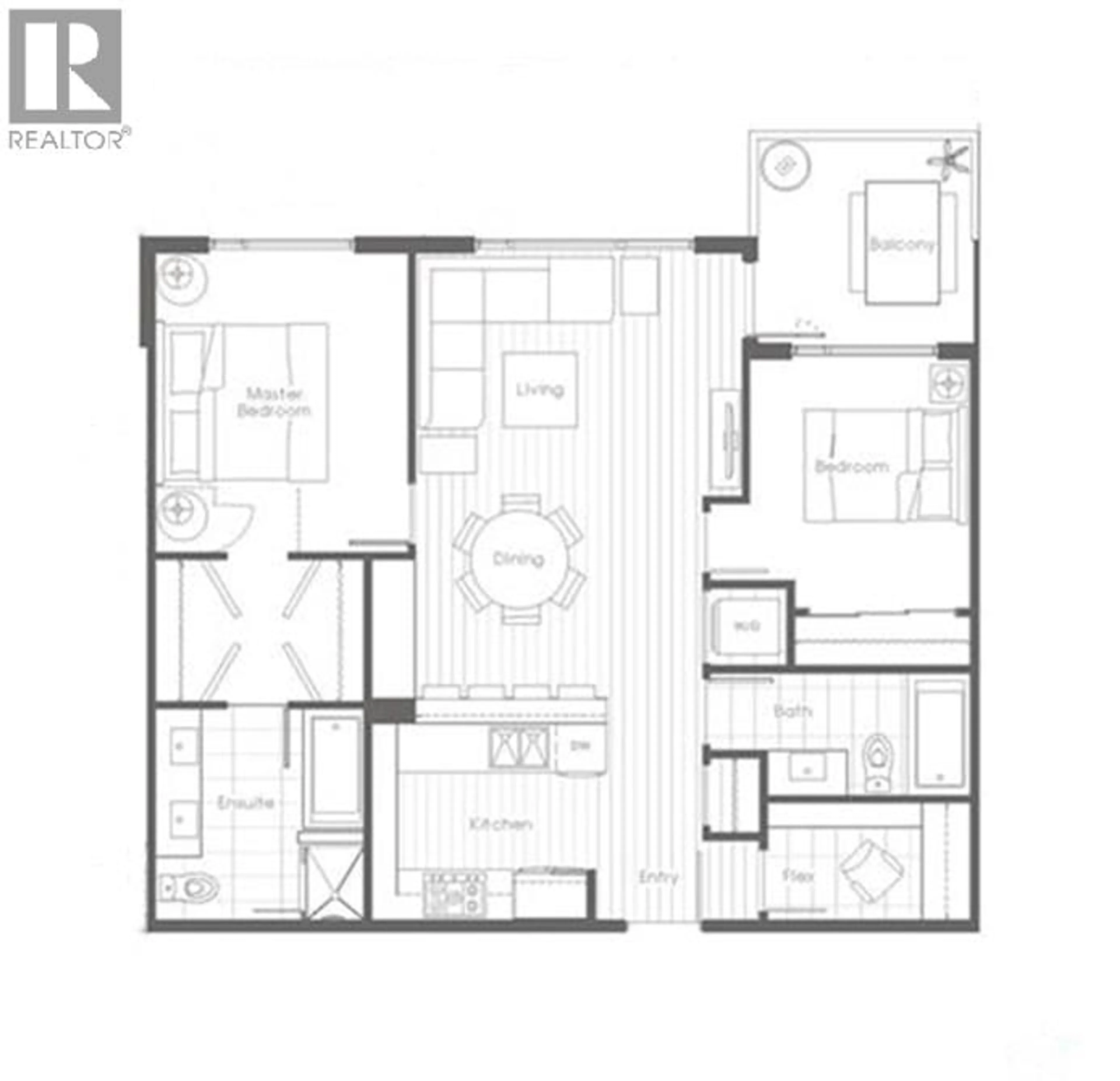 Floor plan for 607 - 8580 RIVER DISTRICT CROSSING, Vancouver British Columbia V5S0B9