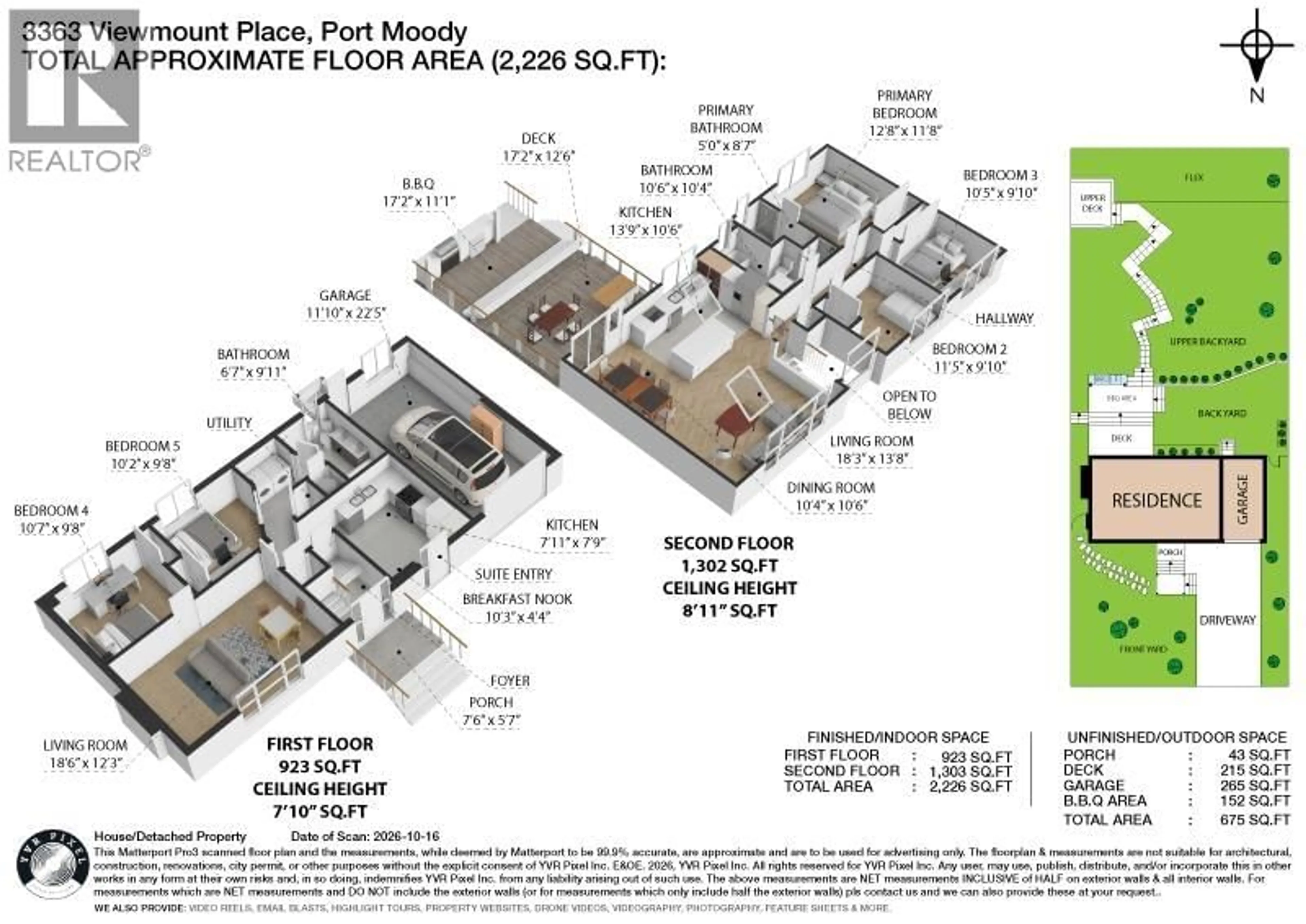 Floor plan for 3363 VIEWMOUNT PLACE, Port Moody British Columbia V3H2L6