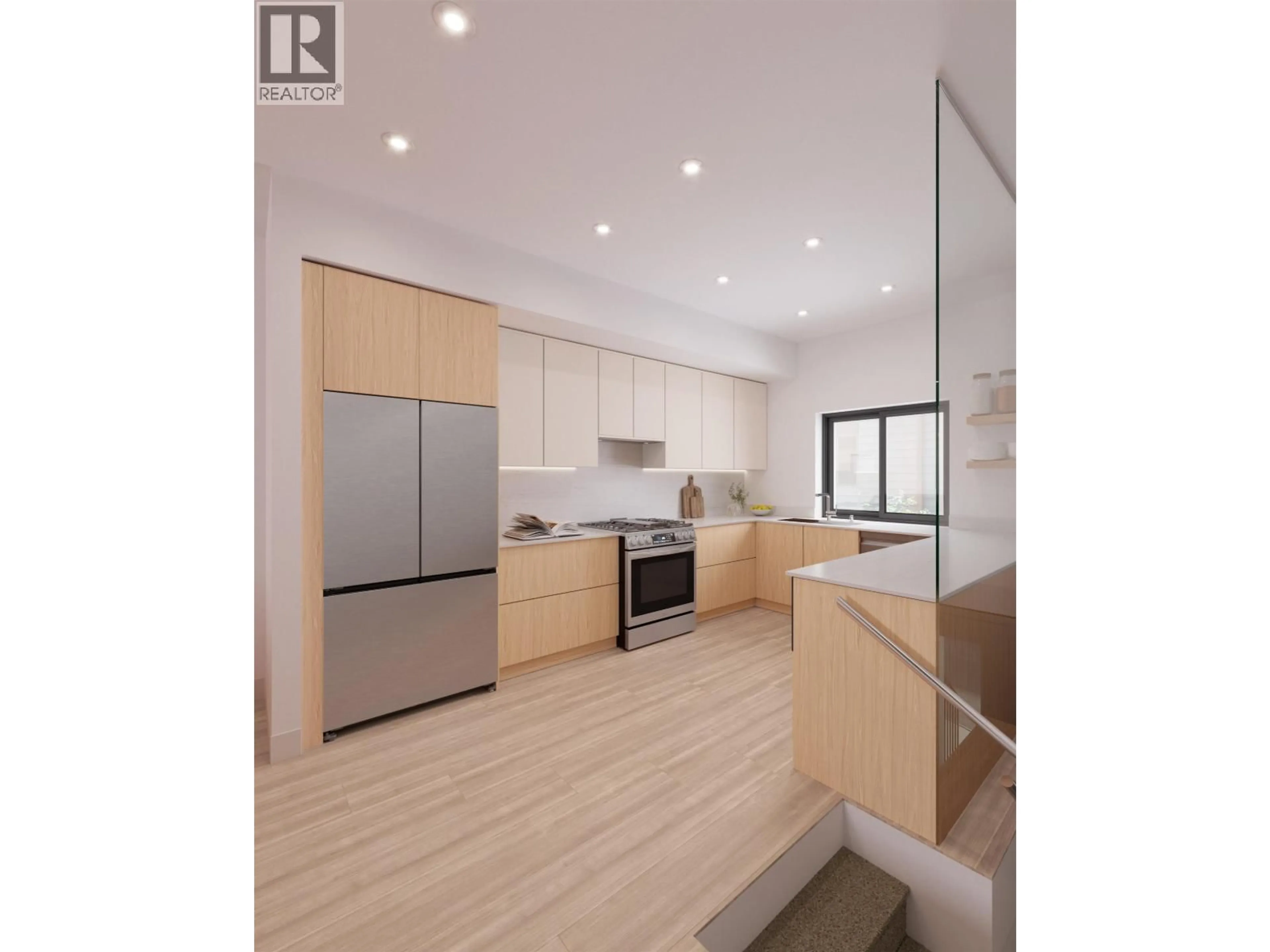 Open concept kitchen, wood/laminate floor for 108 - 597 THOMPSON AVENUE, Coquitlam British Columbia V3J3Z9
