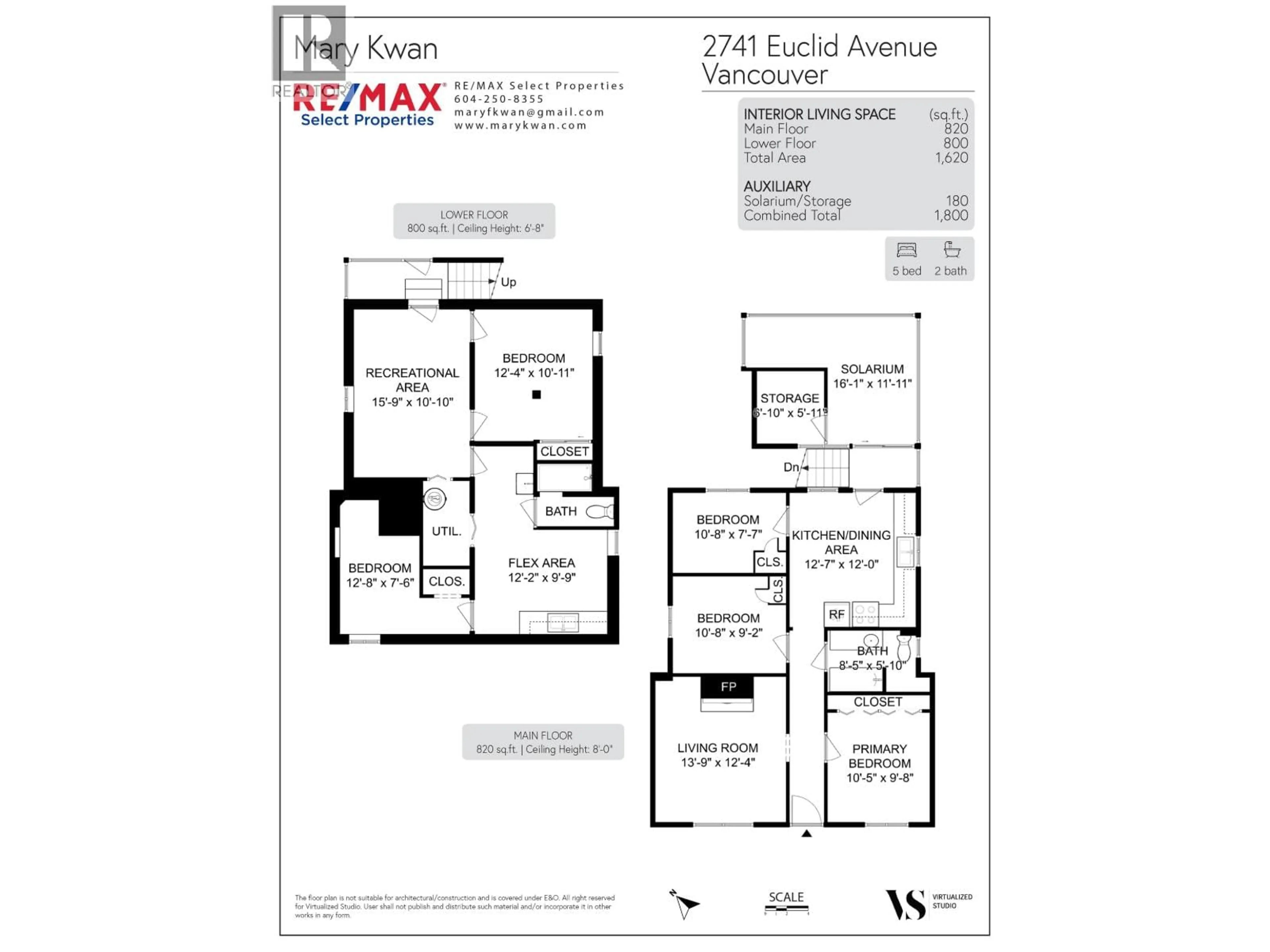 Floor plan for 2741 EUCLID AVENUE, Vancouver British Columbia V5R5B8