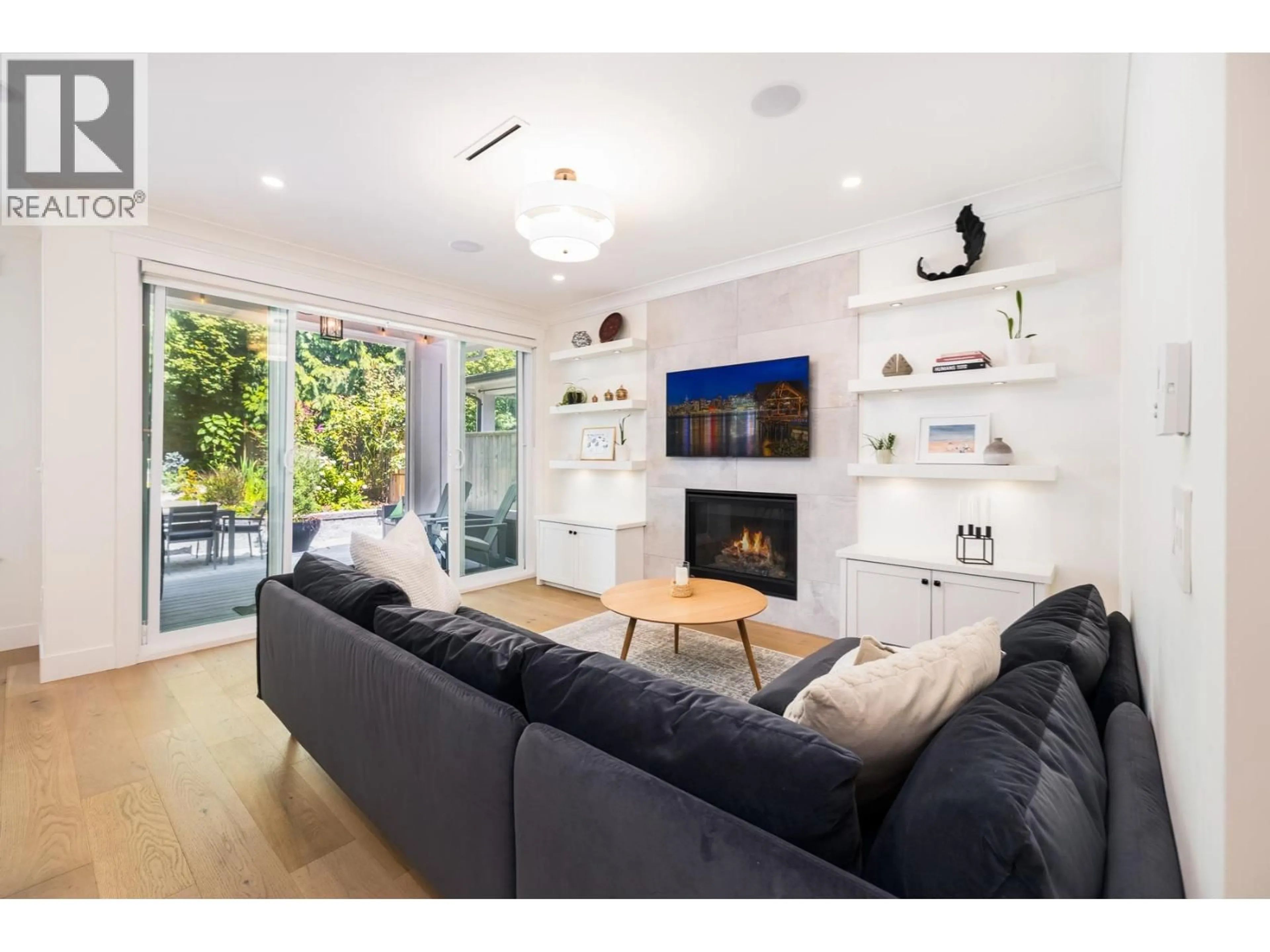 Living room with furniture, wood/laminate floor for 1750 DEMPSEY ROAD, North Vancouver British Columbia V7K1T4