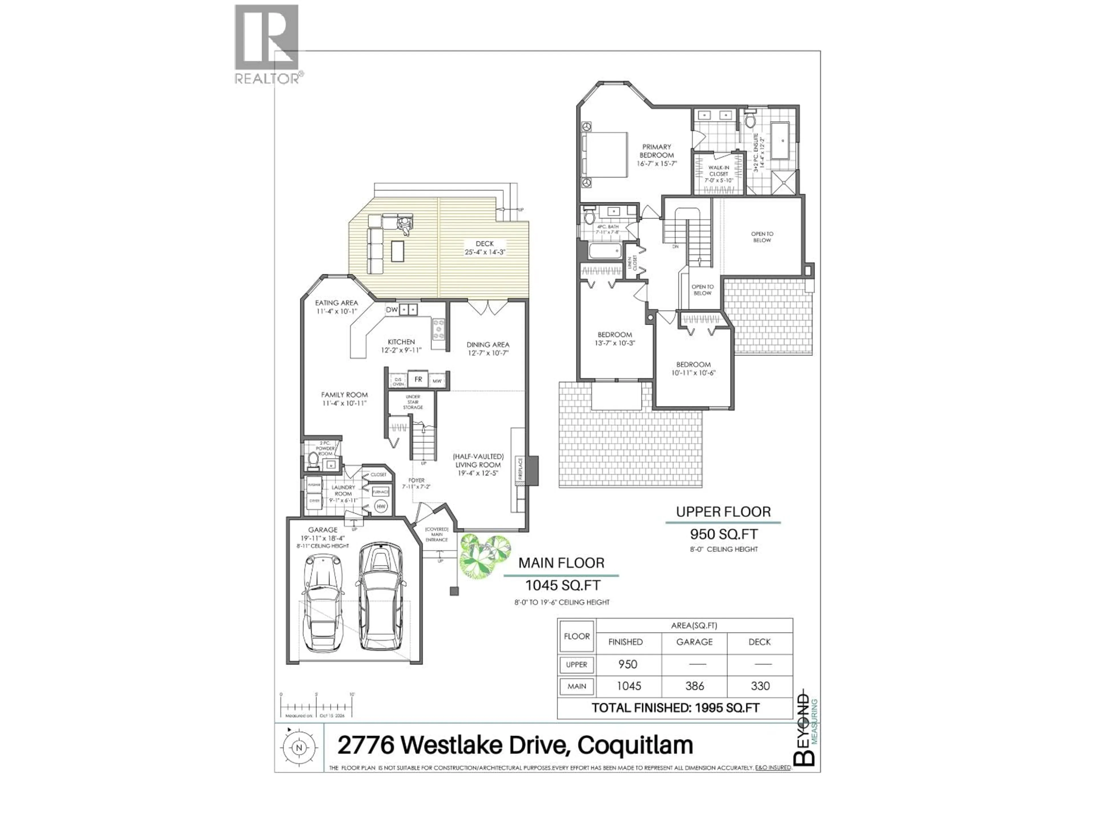 Floor plan for 2776 WESTLAKE DRIVE, Coquitlam British Columbia V3C5K1