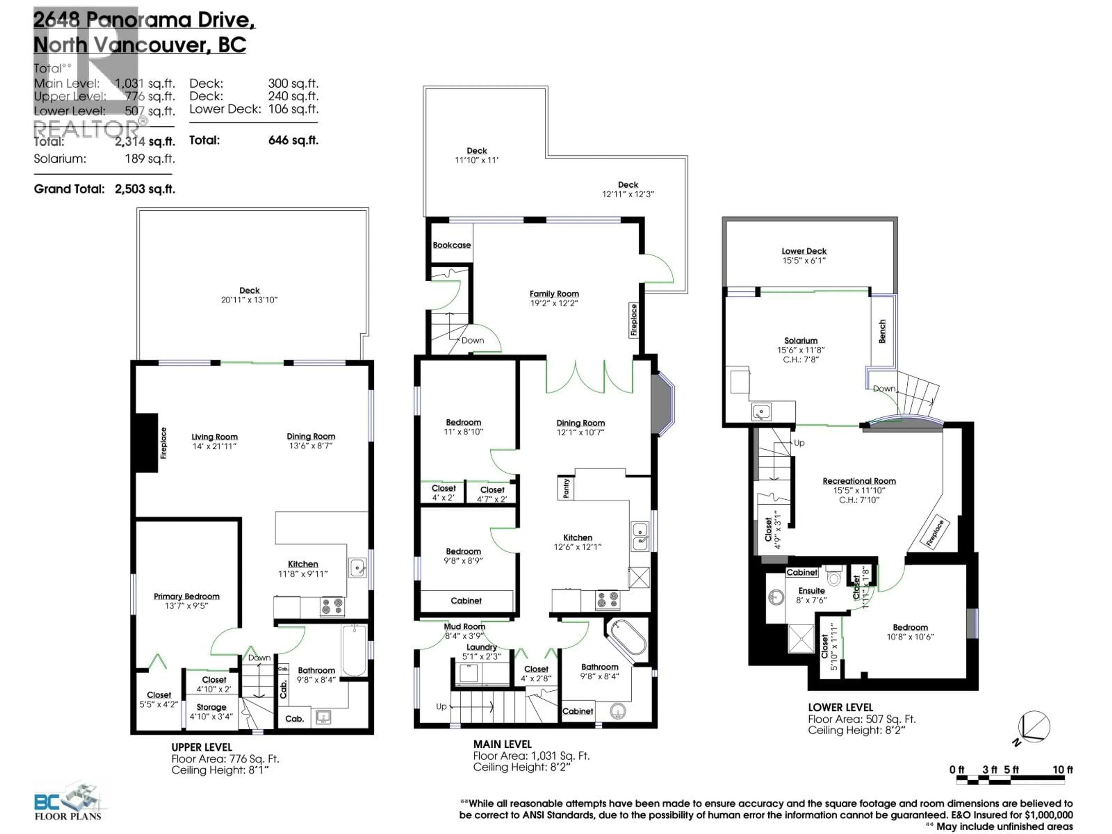 Floor plan for 2648 PANORAMA DRIVE, North Vancouver British Columbia V7G1V6