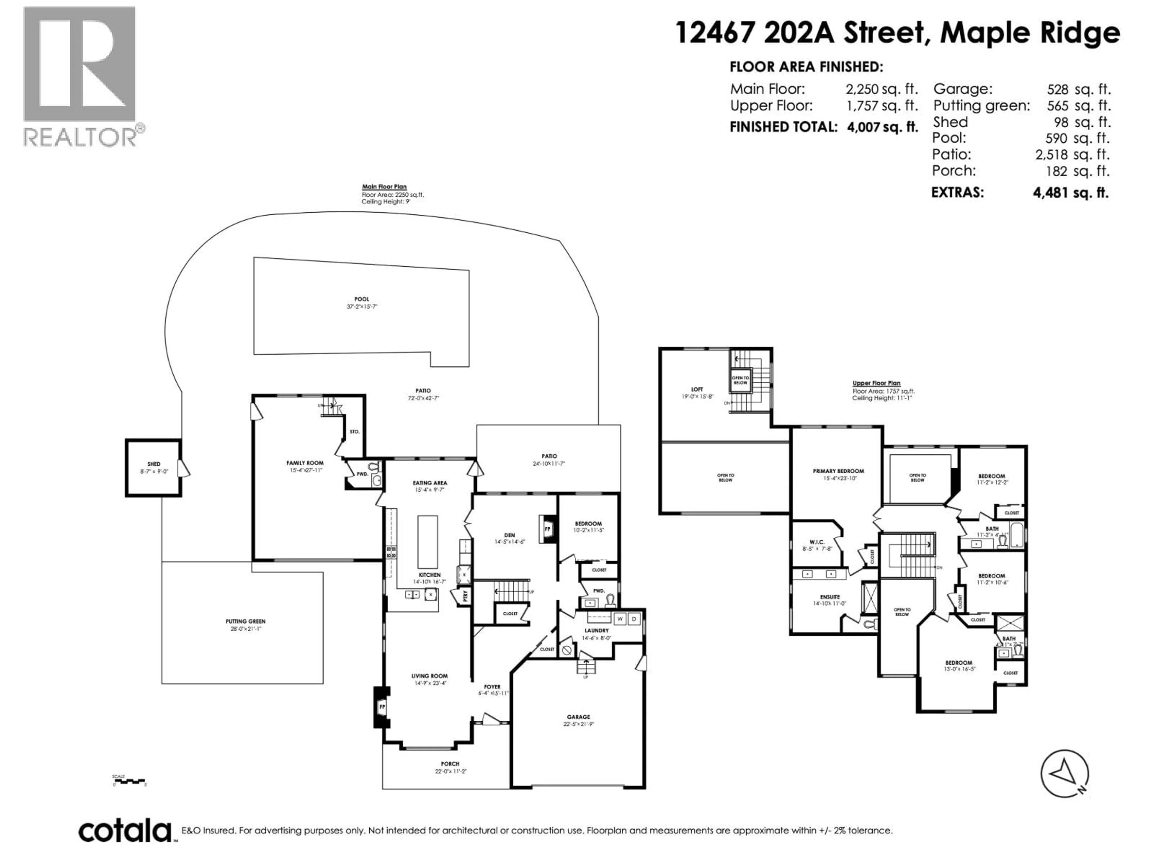 Floor plan for 12467 202A STREET, Maple Ridge British Columbia V2X3P4