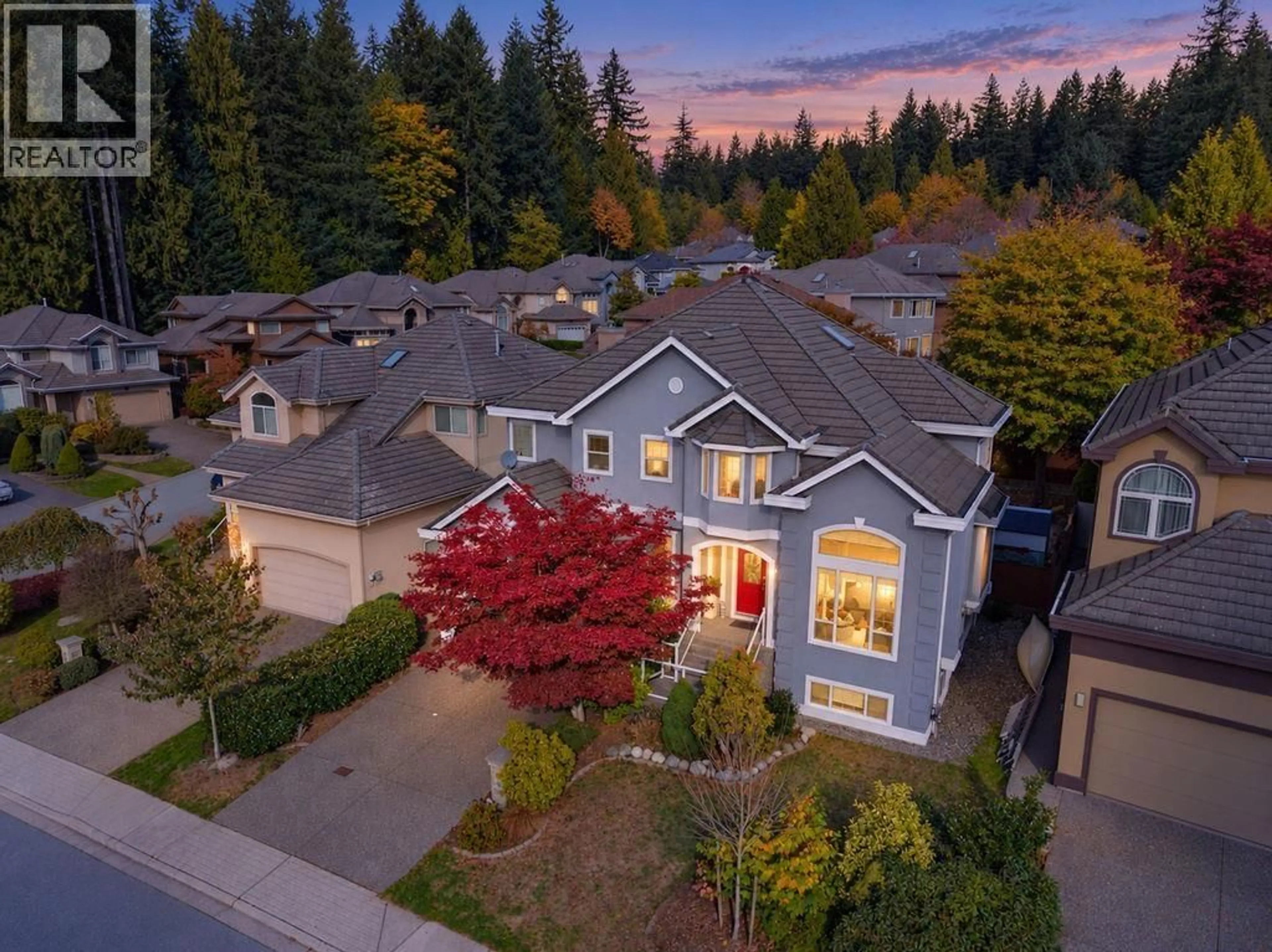 A pic from outside/outdoor area/front of a property/back of a property/a pic from drone, street for 246 PARKSIDE DRIVE, Port Moody British Columbia V3H4Z8