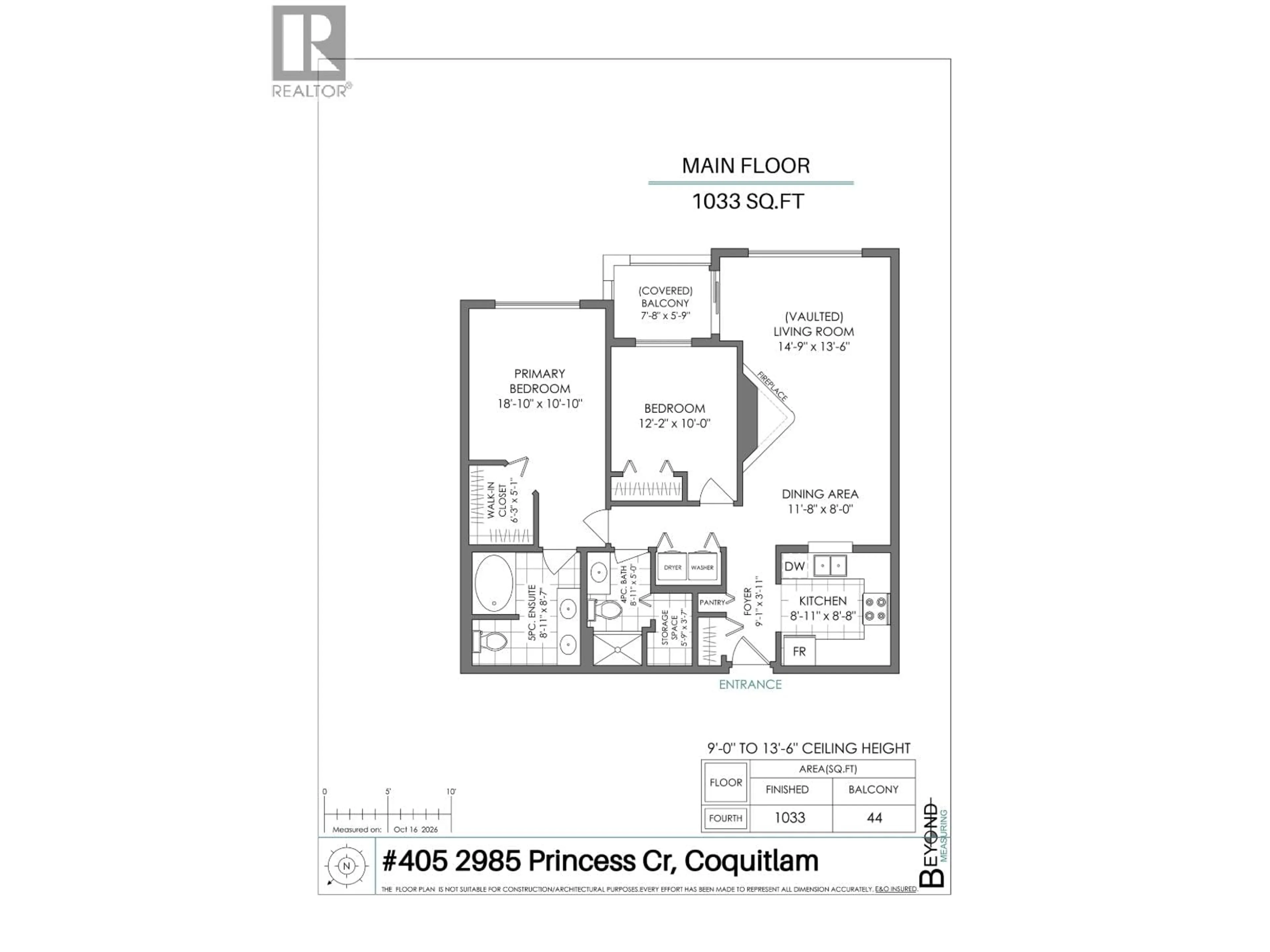 Floor plan for 405 - 2985 PRINCESS CRESCENT, Coquitlam British Columbia V3B7P3