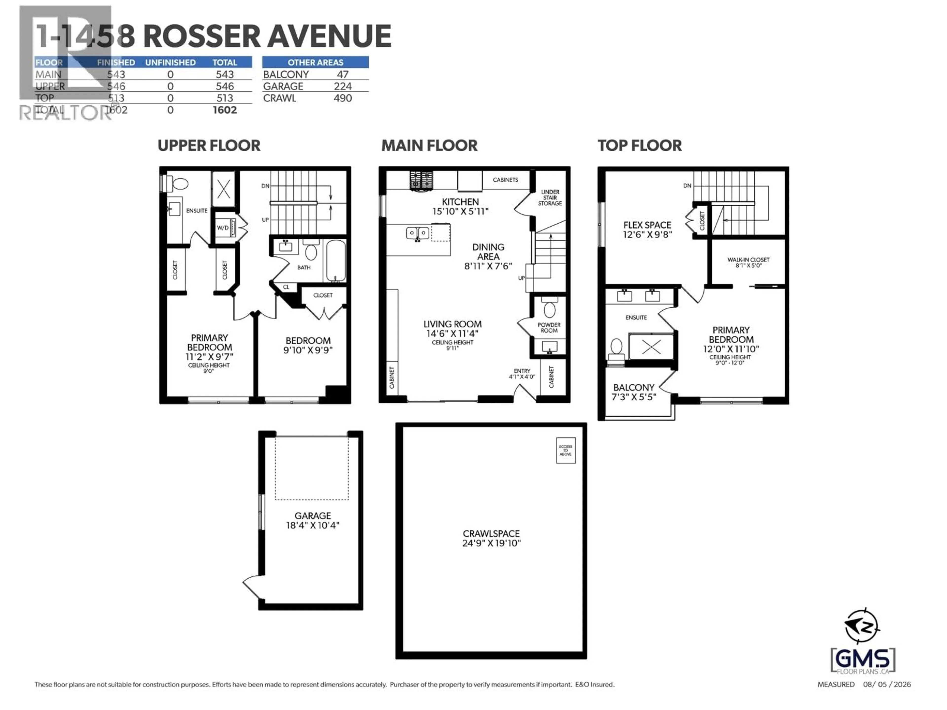Floor plan for 1 - 1458 ROSSER AVENUE, Burnaby British Columbia V5C5C8