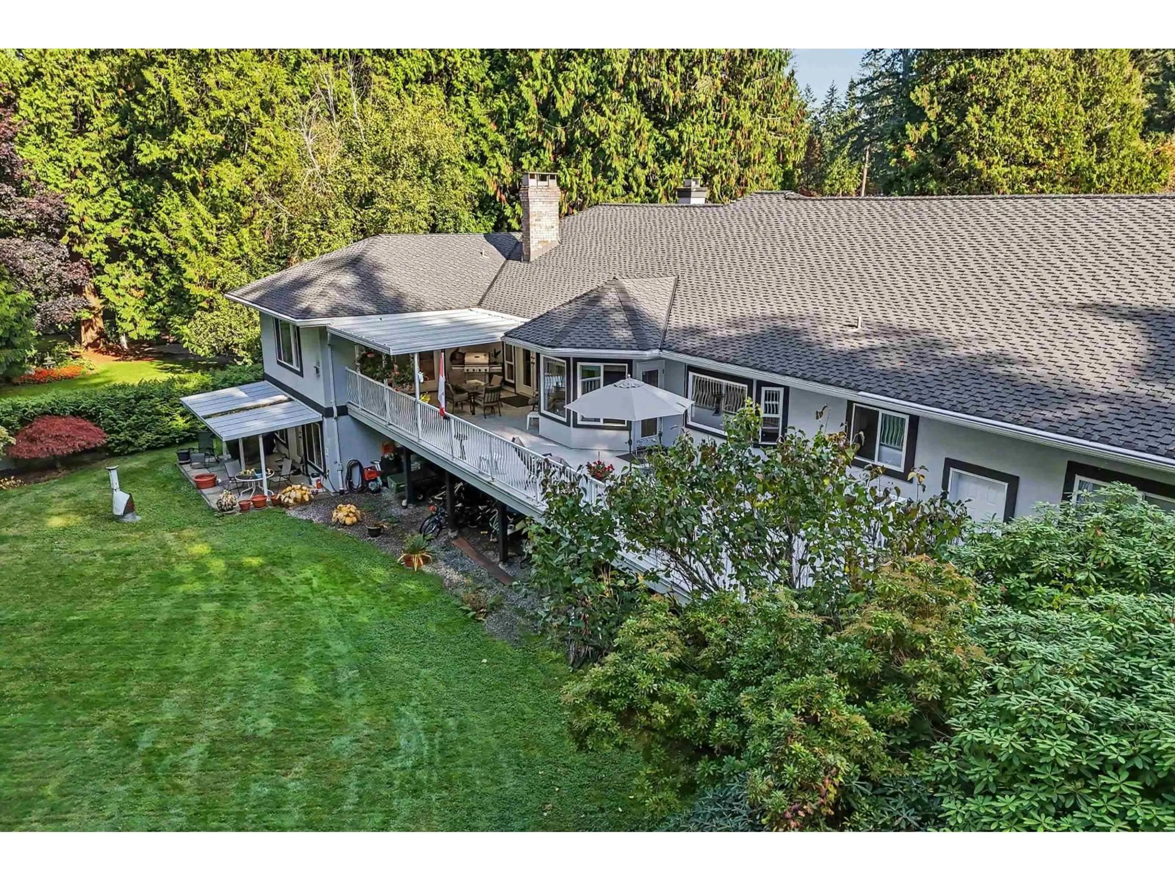 A pic from outside/outdoor area/front of a property/back of a property/a pic from drone, mountain view for 2693 133 STREET, Surrey British Columbia V4P1X9
