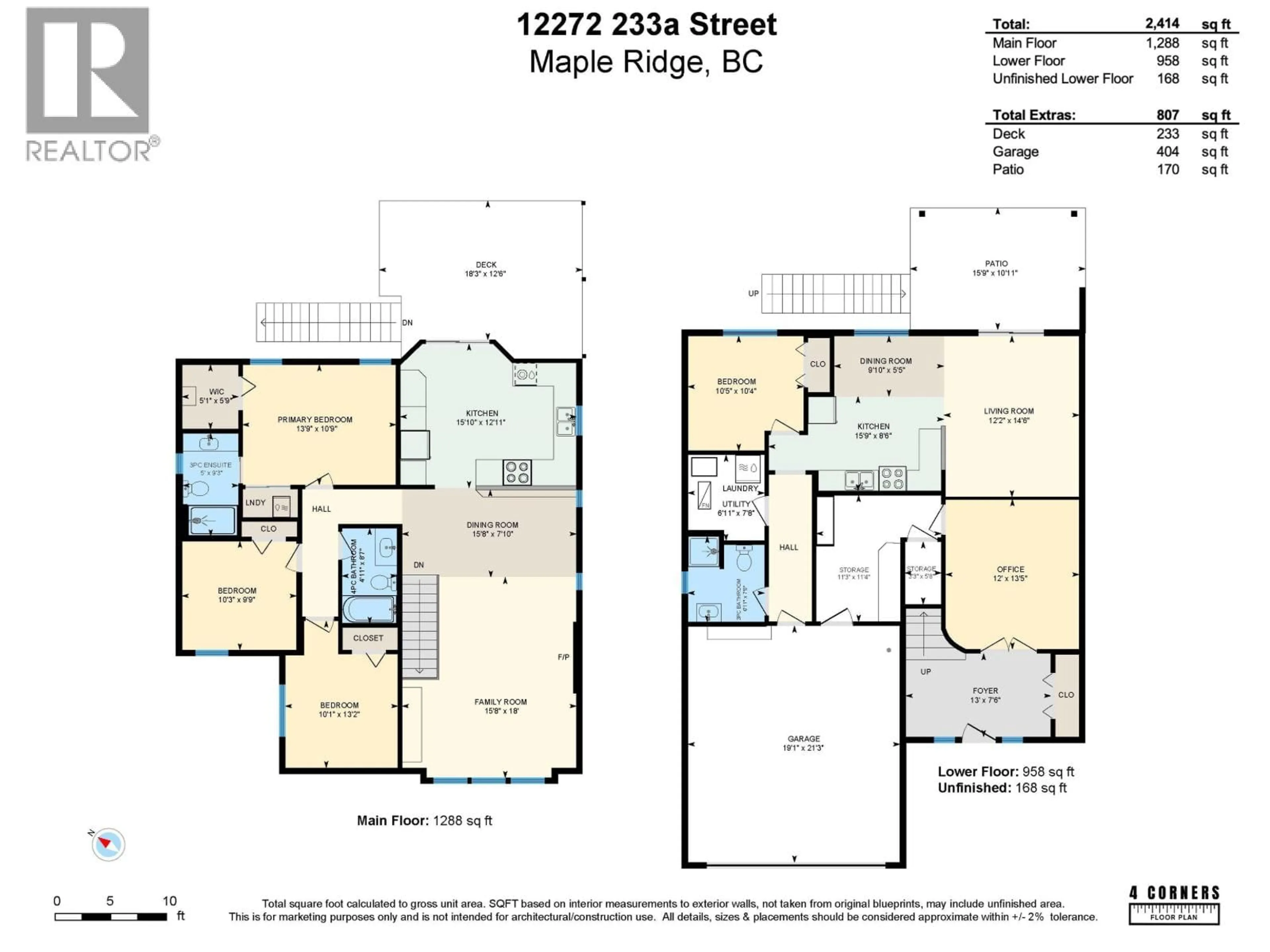 Floor plan for 12272 233A STREET, Maple Ridge British Columbia V2X0P7