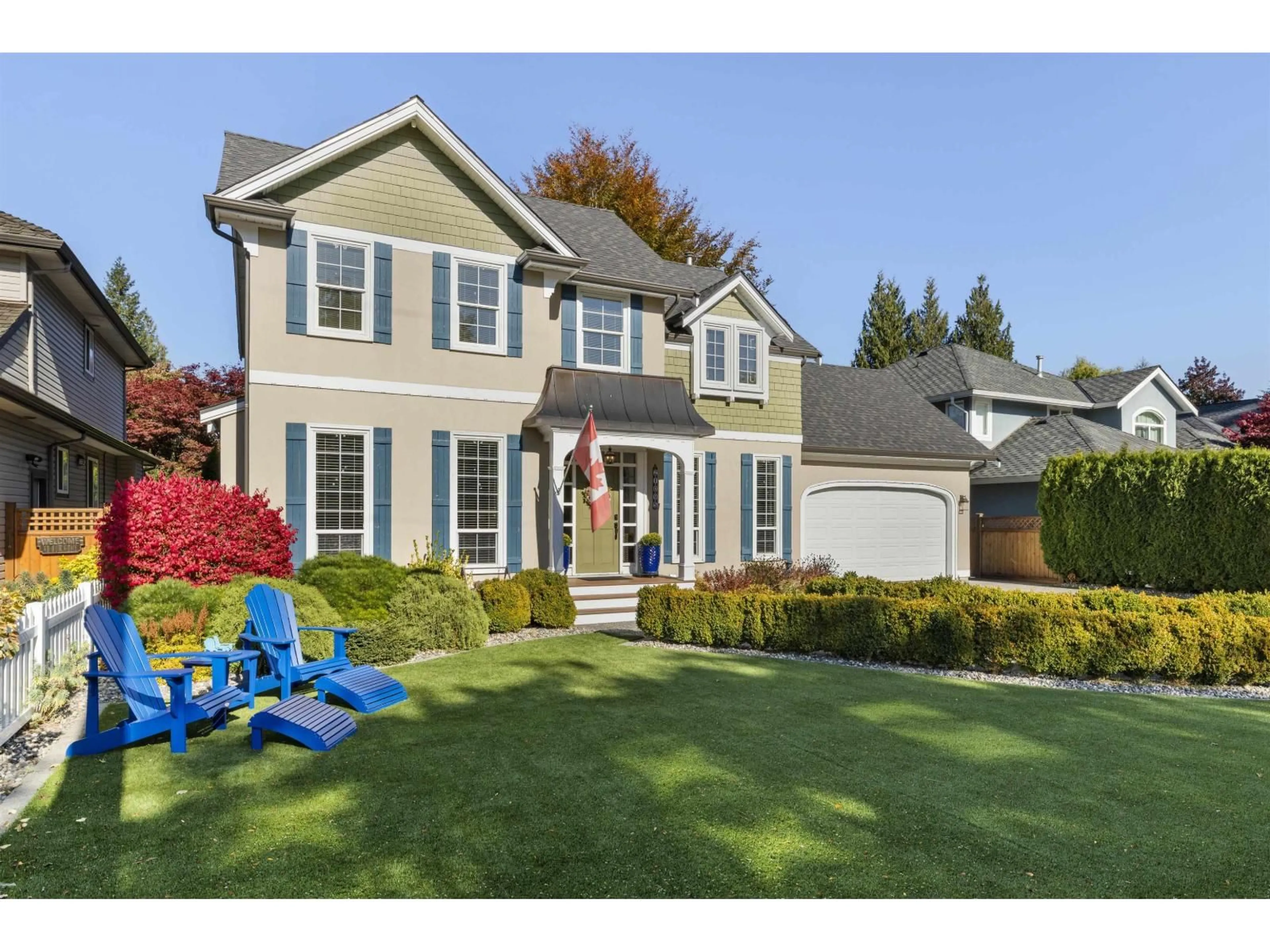 Home with vinyl exterior material, street for 21095 44 AVENUE, Langley British Columbia V3A5B1