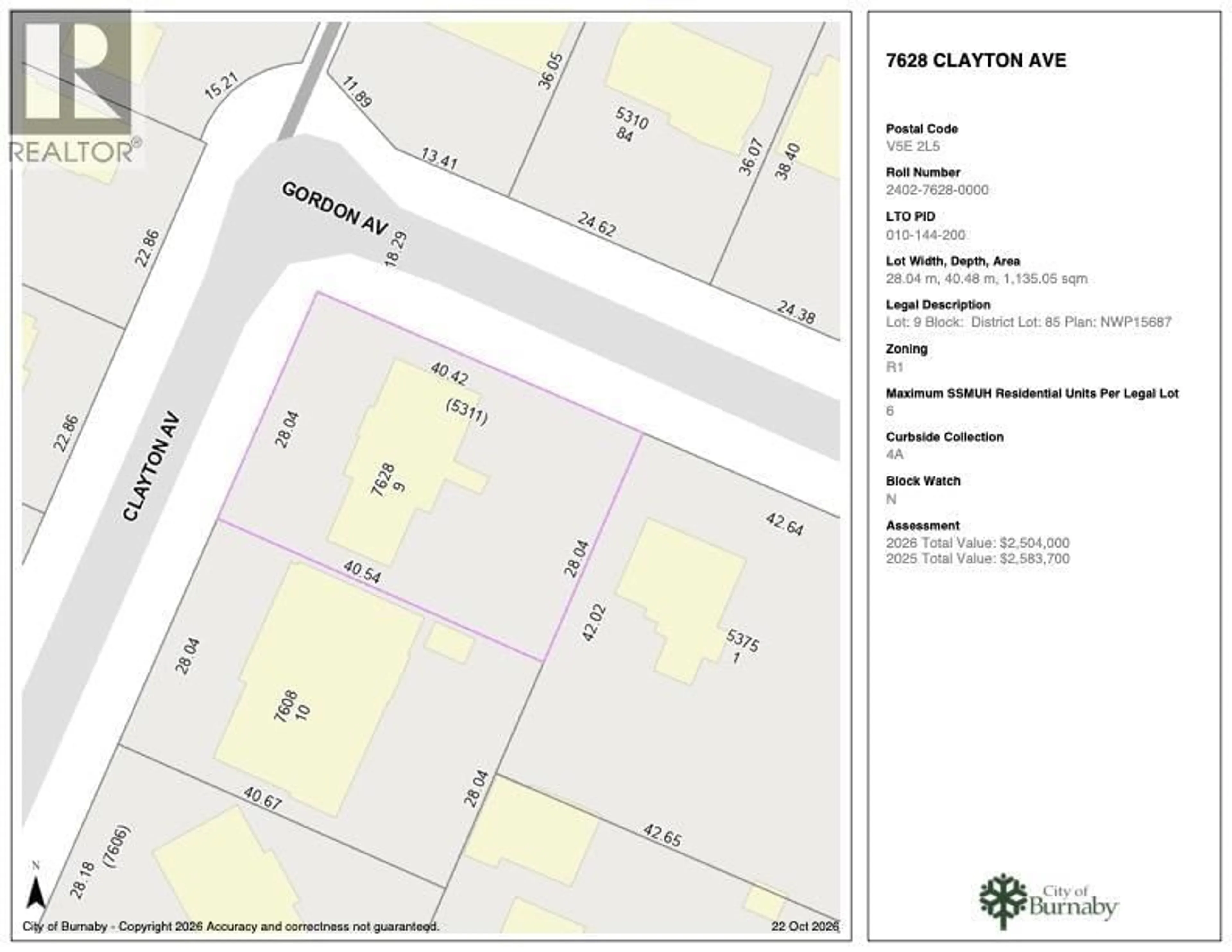 Floor plan for 7628 CLAYTON AVENUE, Burnaby British Columbia V5E2L5