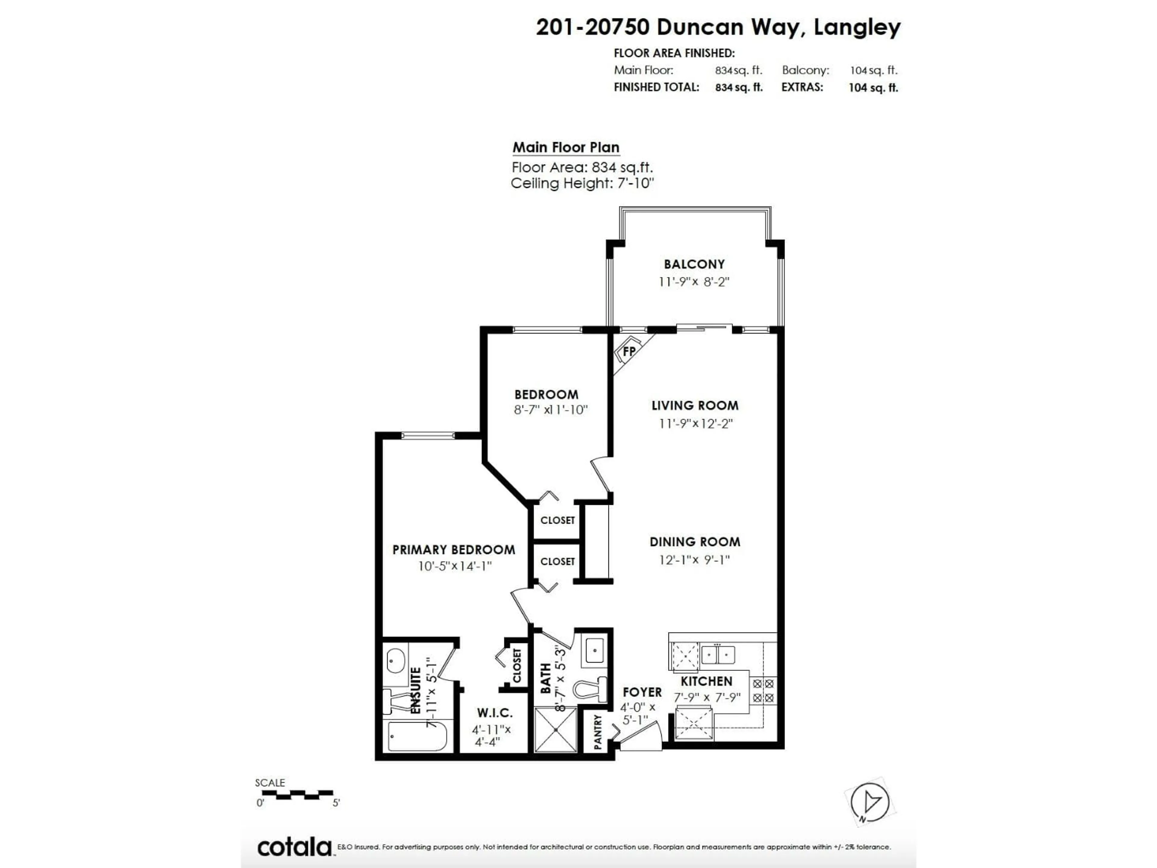 Floor plan for 201 - 20750 DUNCAN WAY, Langley British Columbia V3A9J6