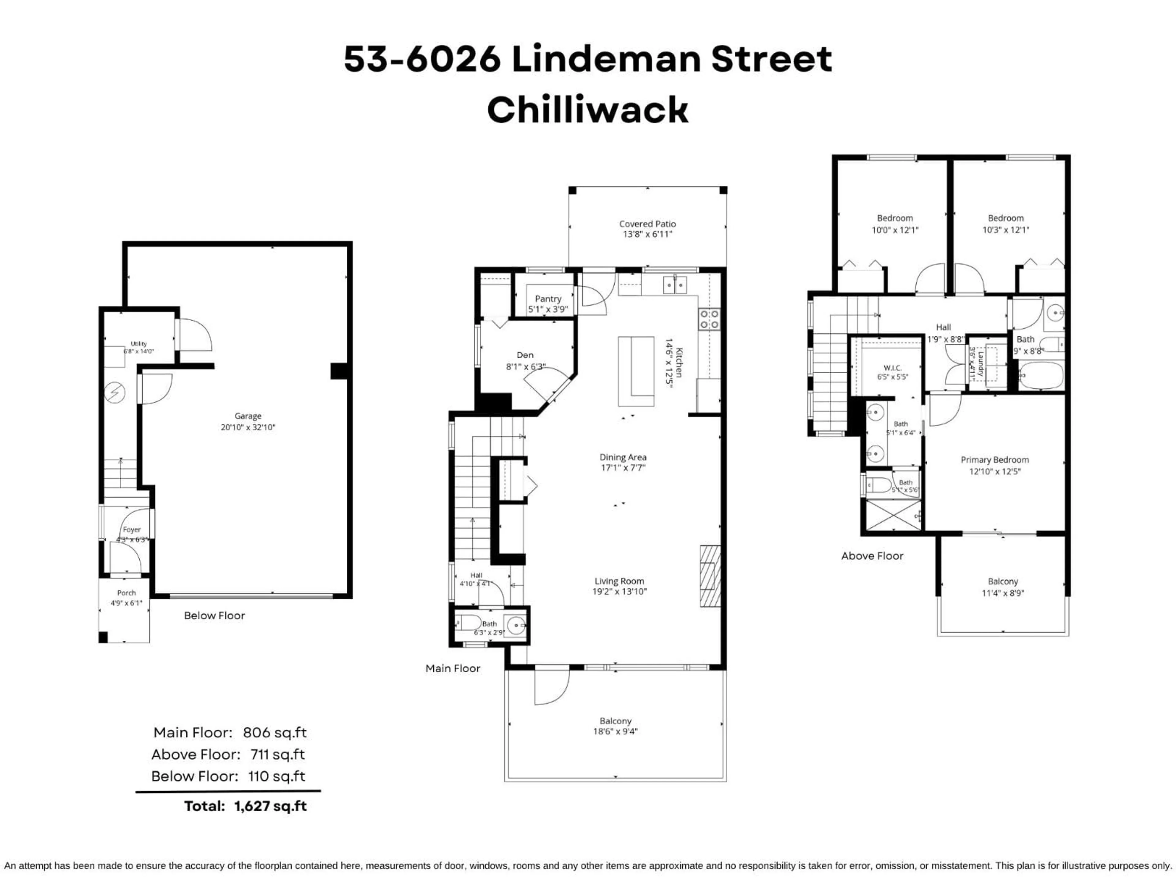 Floor plan for 53 - 6026 LINDEMAN STREET, Chilliwack British Columbia V2R0W1