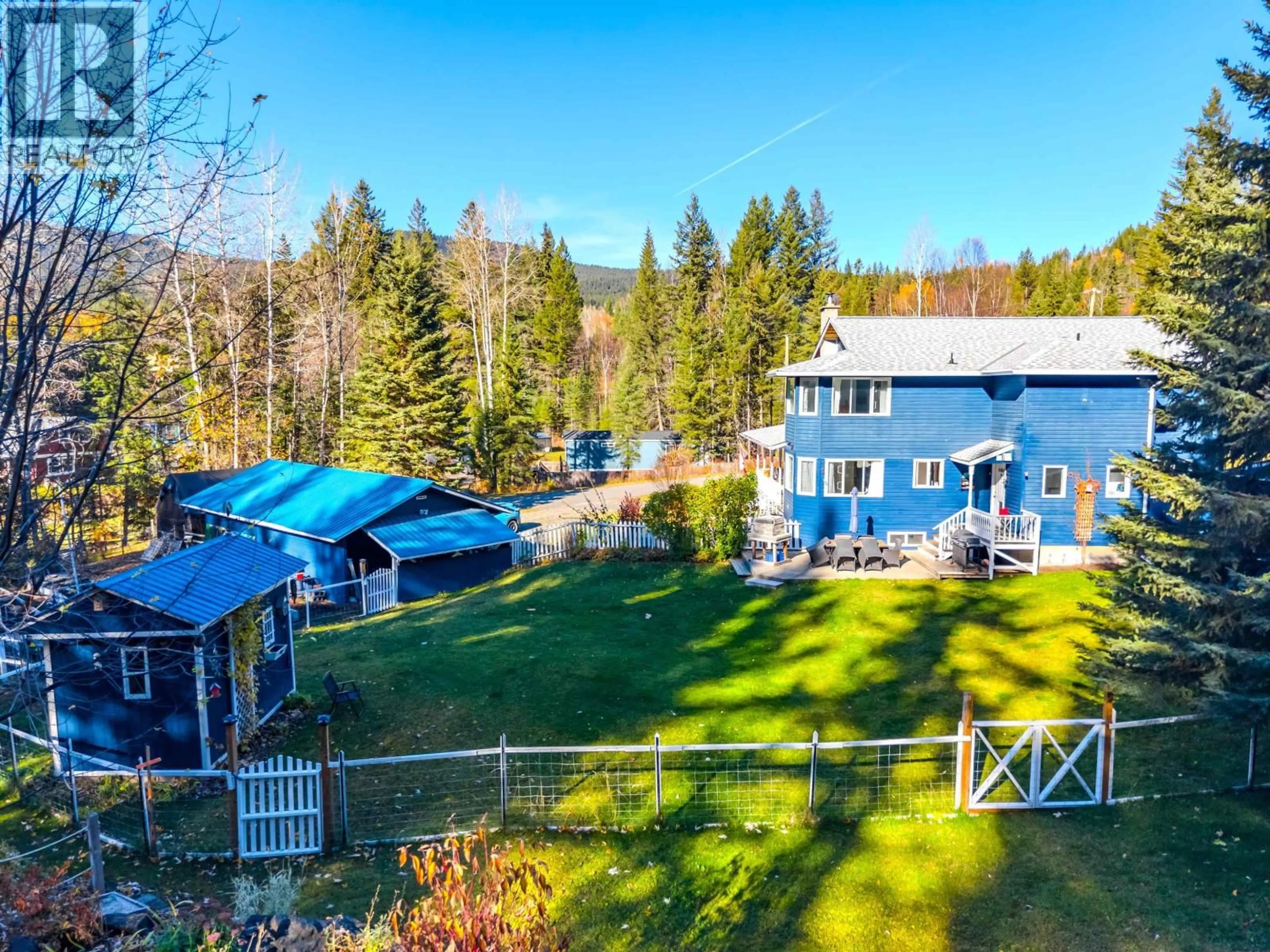 A pic from outside/outdoor area/front of a property/back of a property/a pic from drone, unknown for 4315 RAINBOW DRIVE, Canim Lake British Columbia V0K1J0