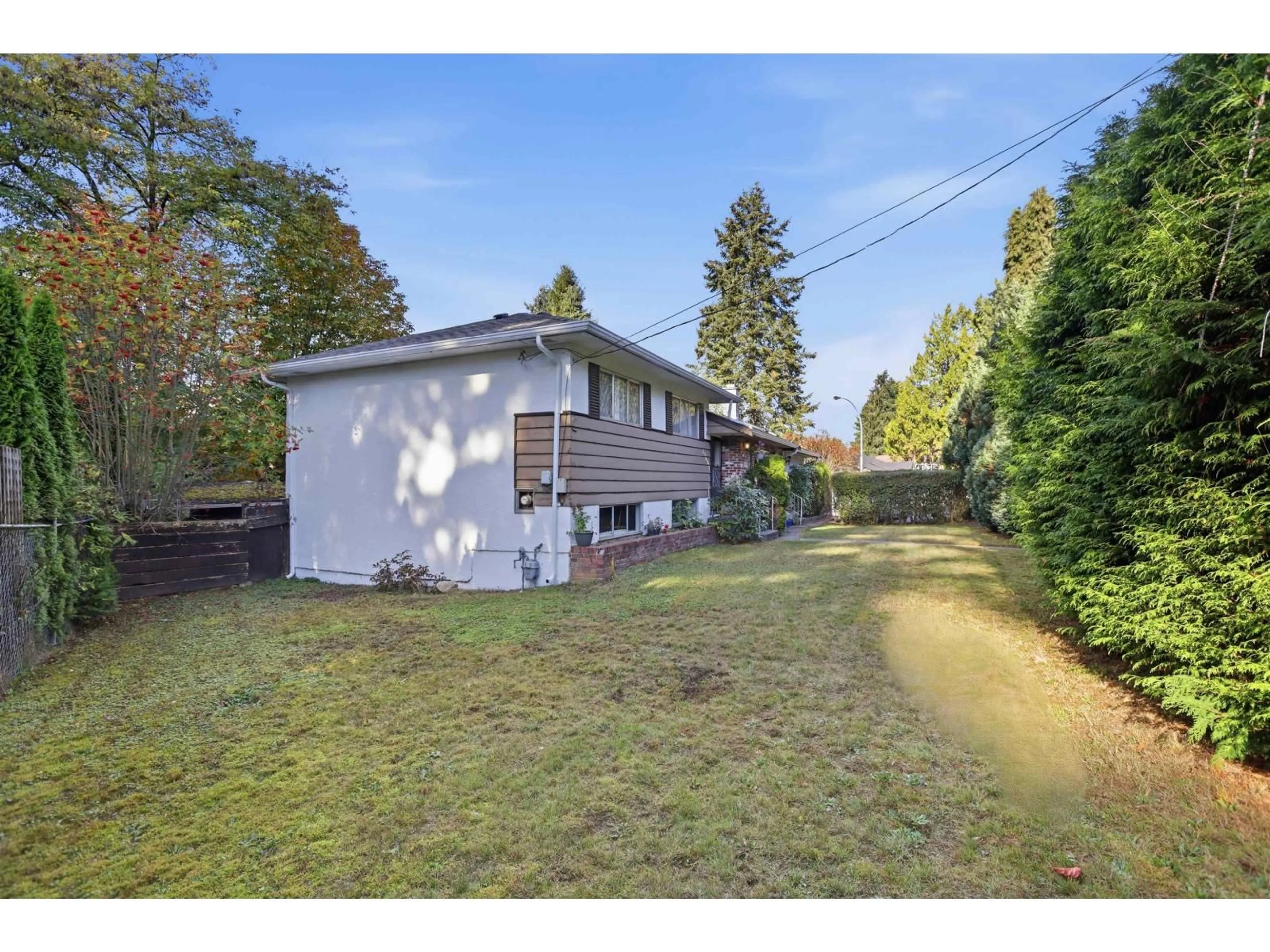 A pic from outside/outdoor area/front of a property/back of a property/a pic from drone, street for 13002 OLD YALE ROAD, Surrey British Columbia V3T3C2
