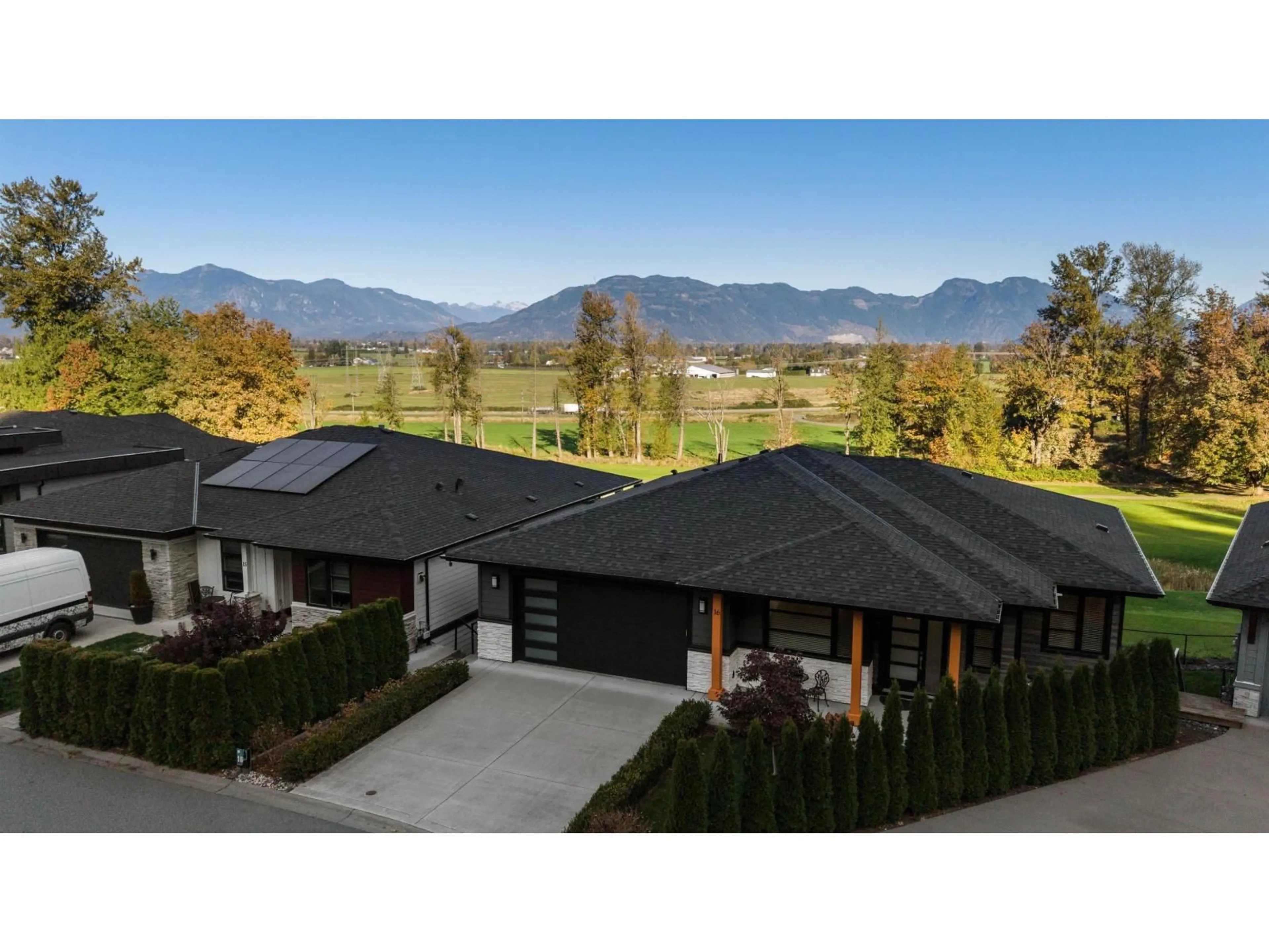A pic from outside/outdoor area/front of a property/back of a property/a pic from drone, mountain view for 16 - 50778 LEDGESTONE PLACE, Chilliwack British Columbia V2P0E7