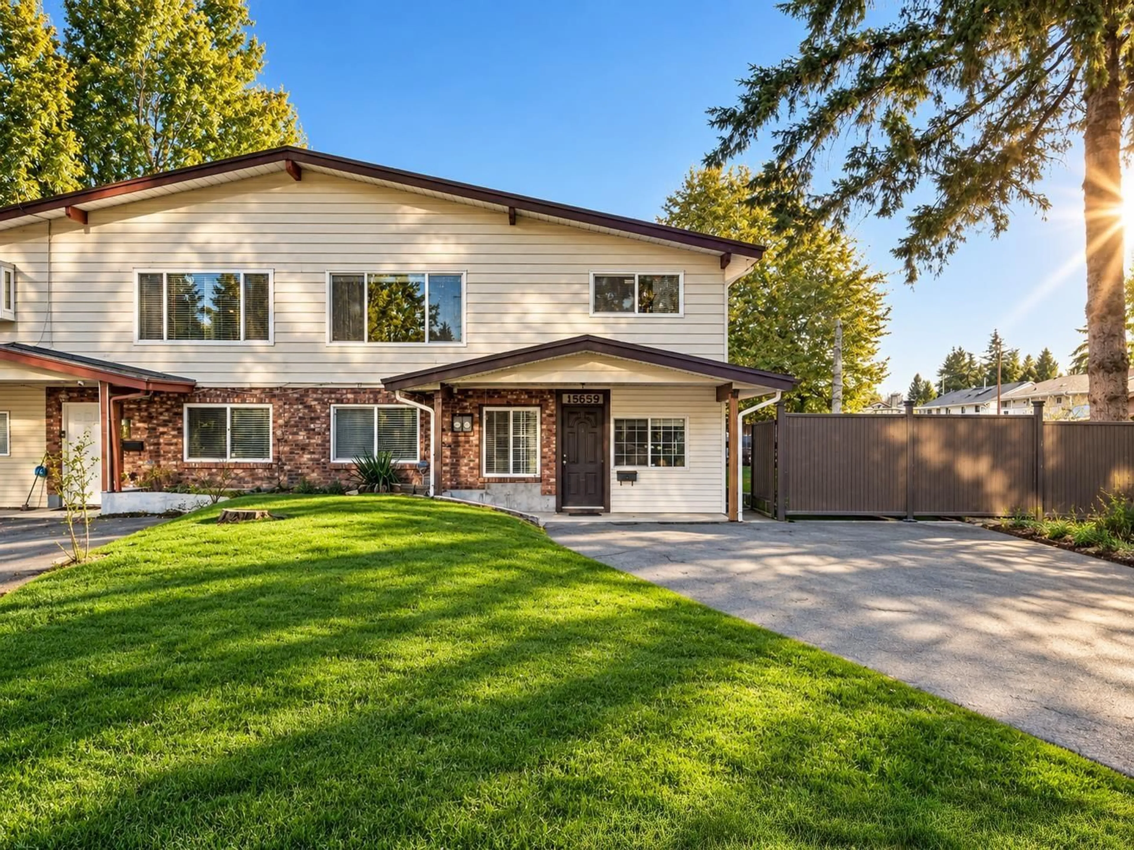 Home with brick exterior material, street for 15159 93 AVENUE, Surrey British Columbia V3R7A7