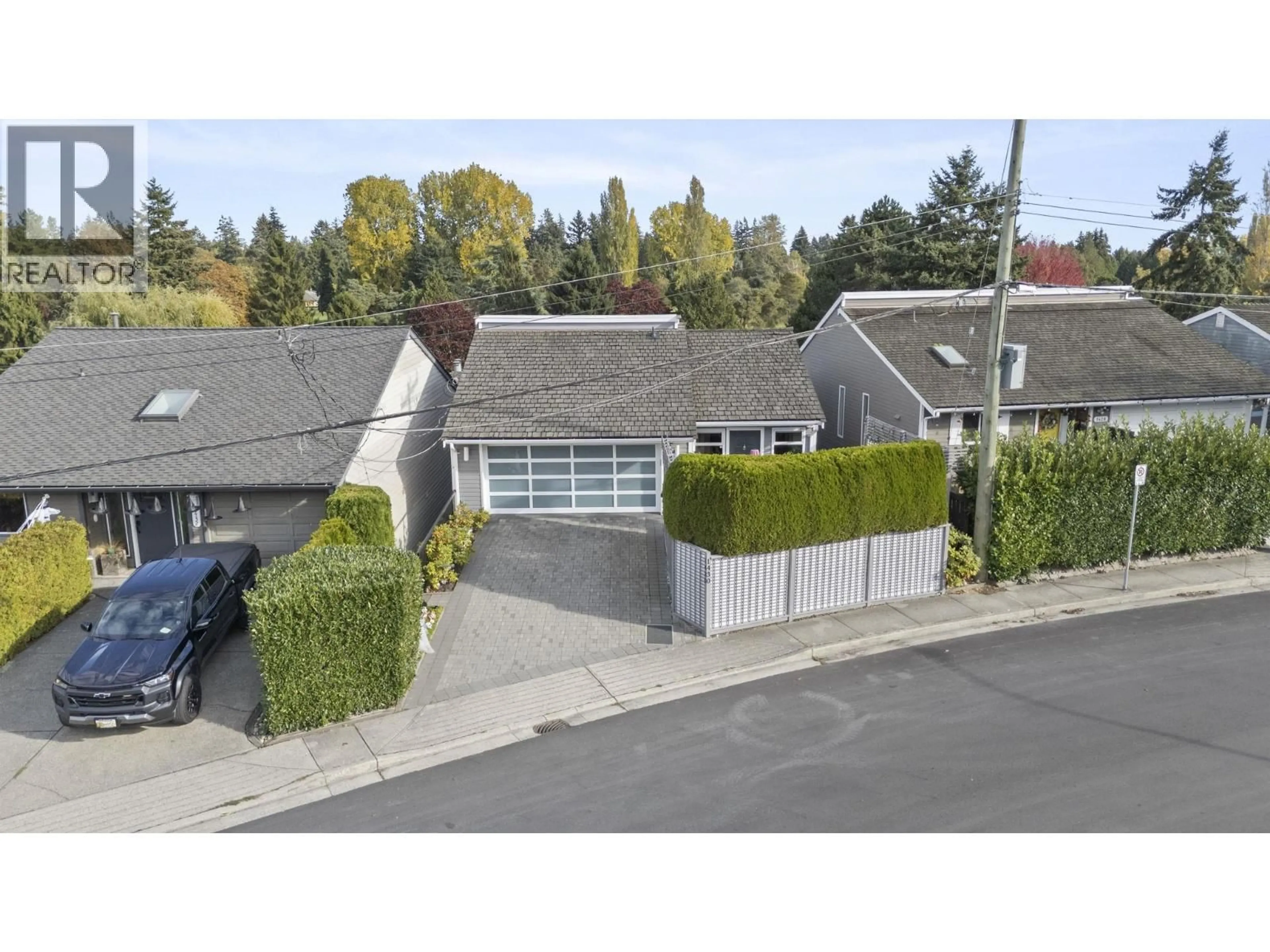 A pic from outside/outdoor area/front of a property/back of a property/a pic from drone, street for 1430 VIEW CRESCENT, Delta British Columbia V4L1Z1