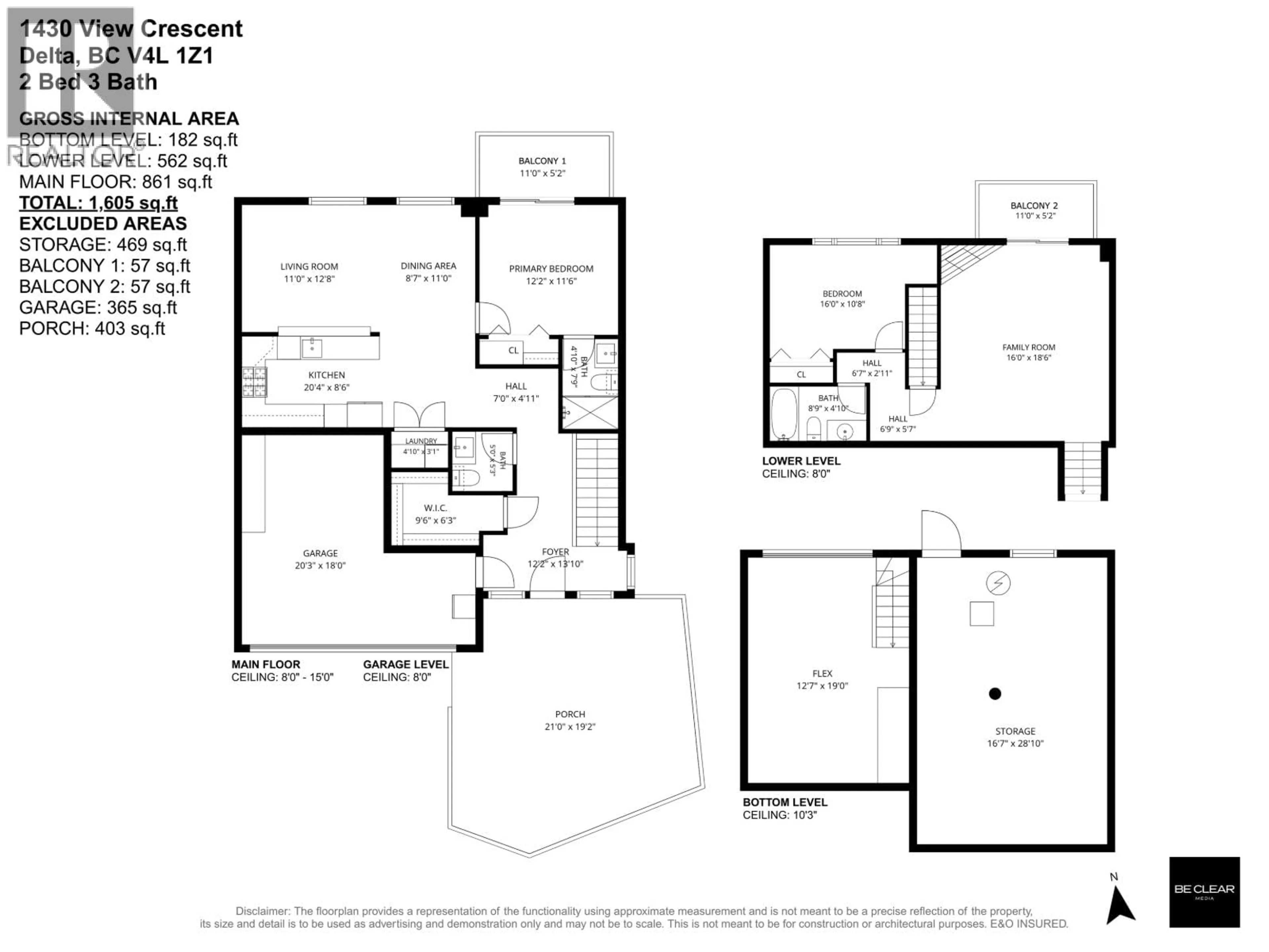 Floor plan for 1430 VIEW CRESCENT, Delta British Columbia V4L1Z1