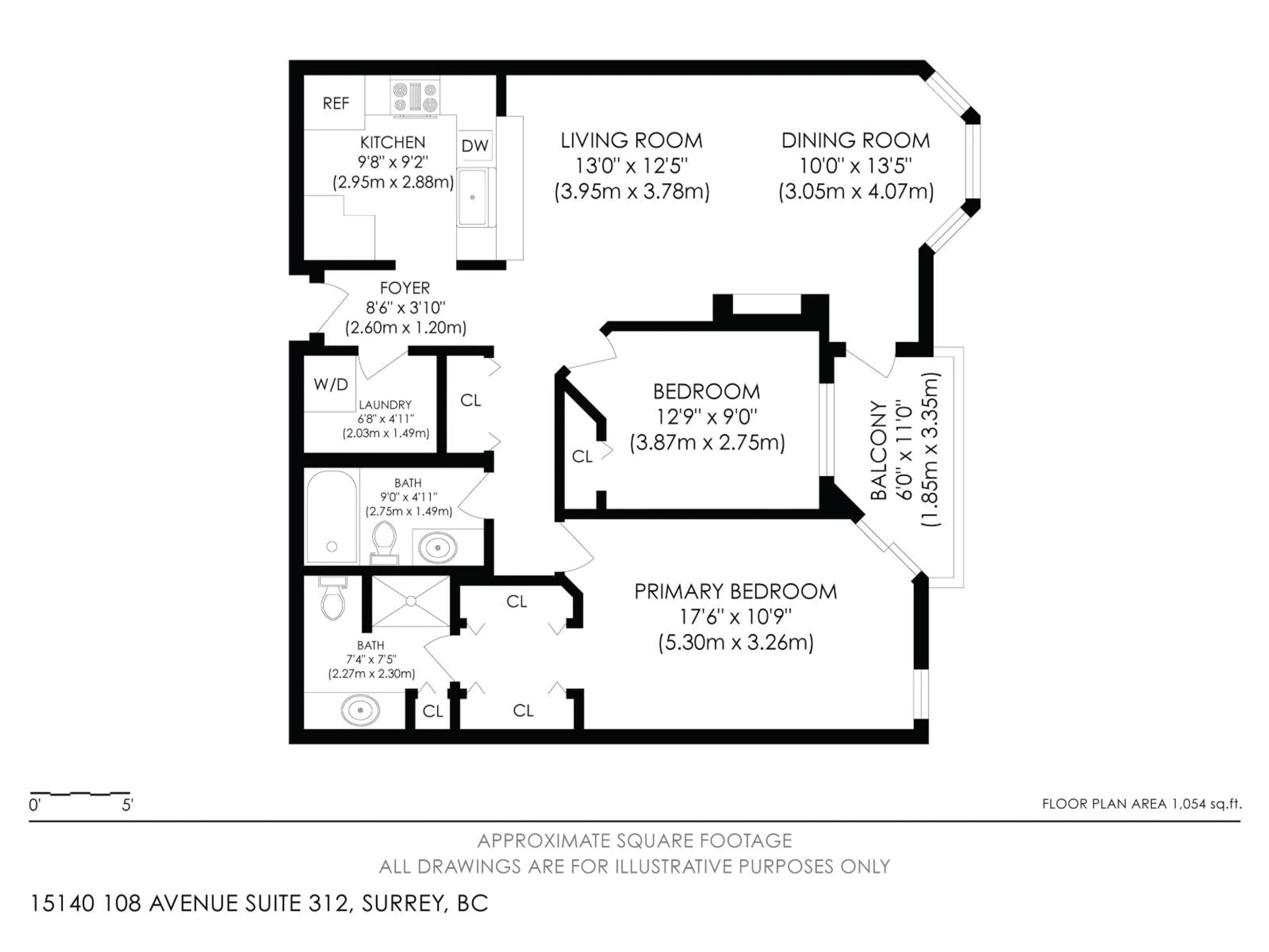 Floor plan for 312 - 15140 108 AVENUE, Surrey British Columbia V3R0T9