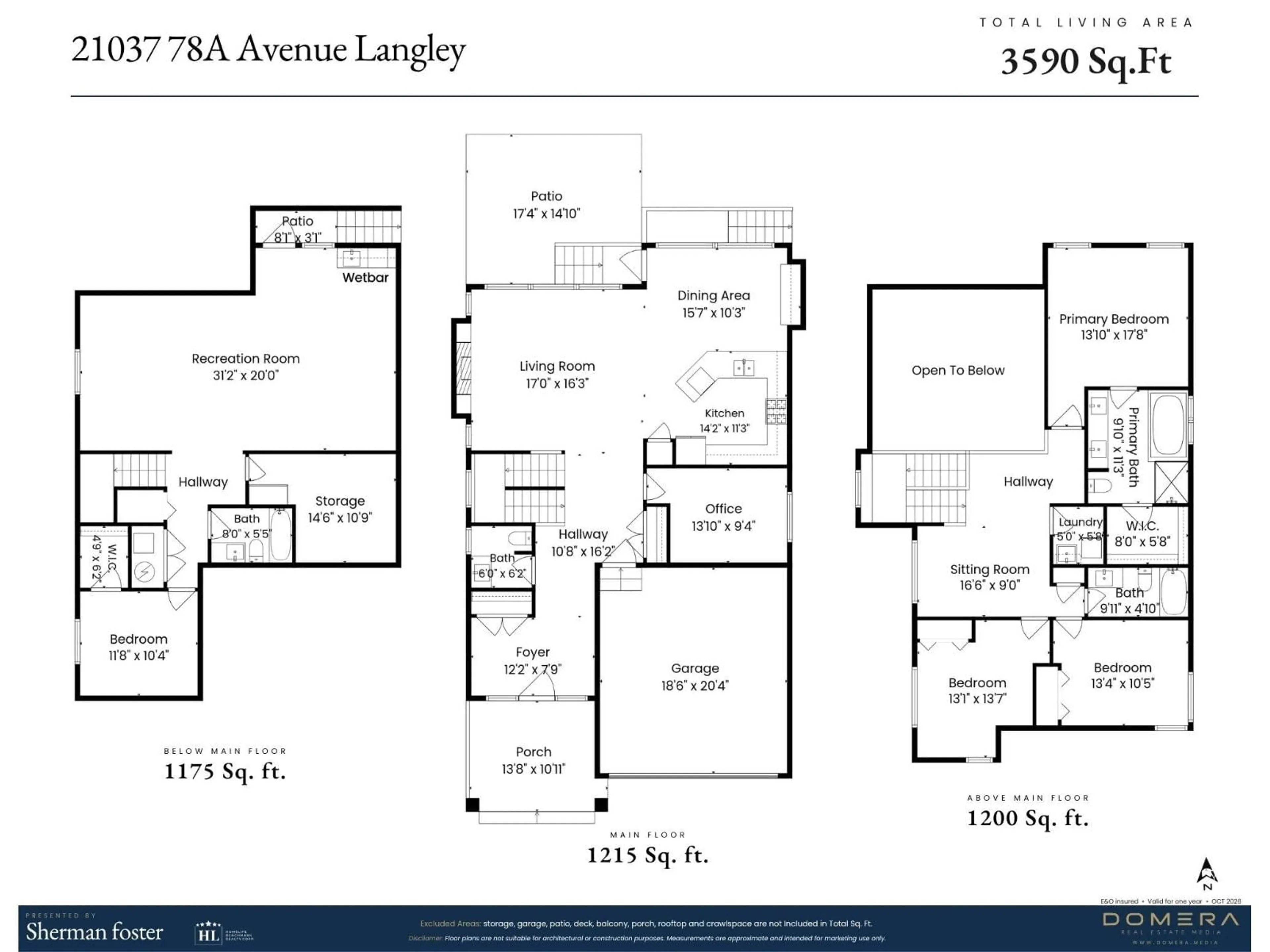 Floor plan for 21037 78A AVENUE, Langley British Columbia V2Y0H7