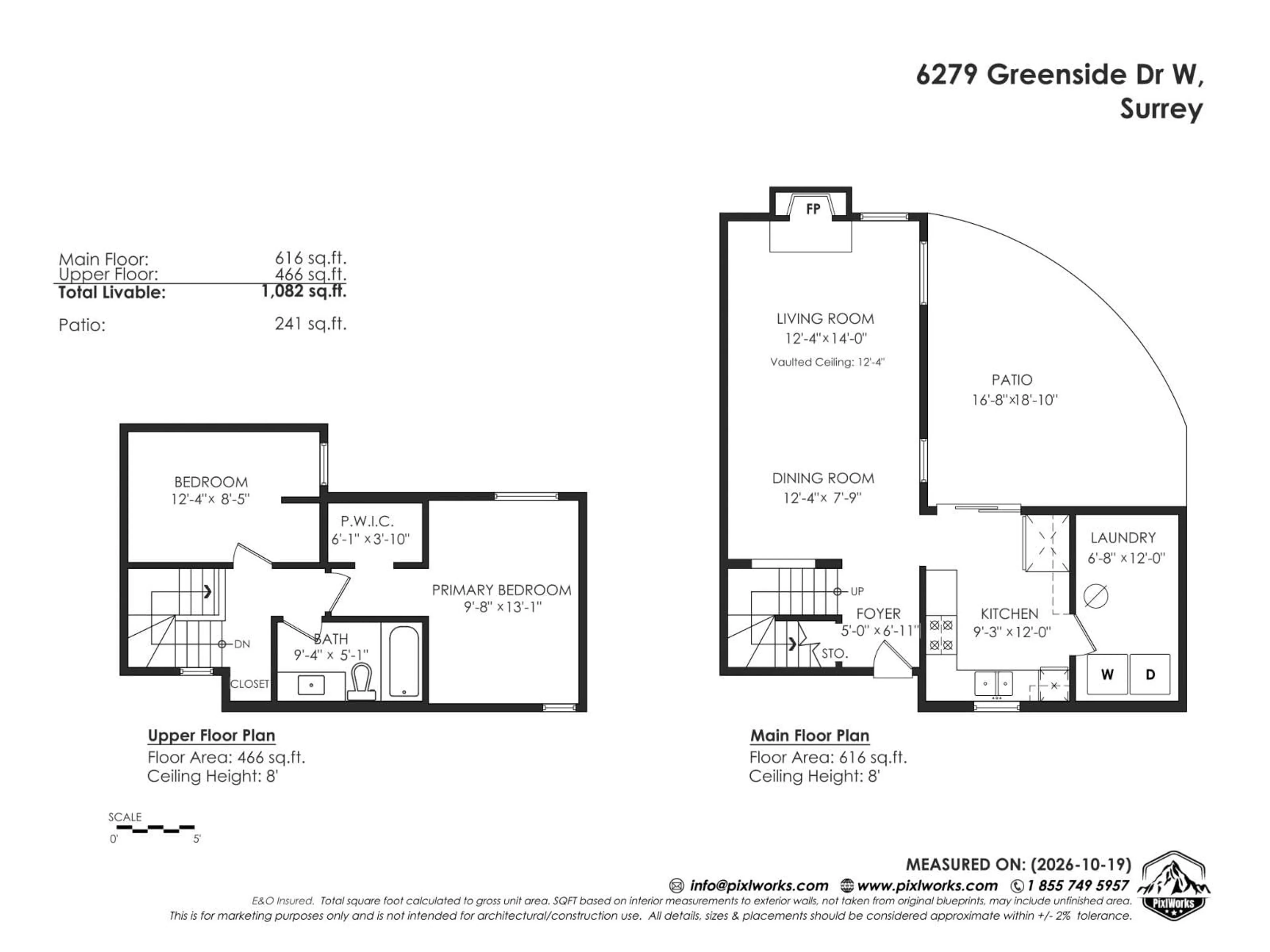 Floor plan for 6279 GREENSIDE DRIVE WEST, Surrey British Columbia V3S5M8
