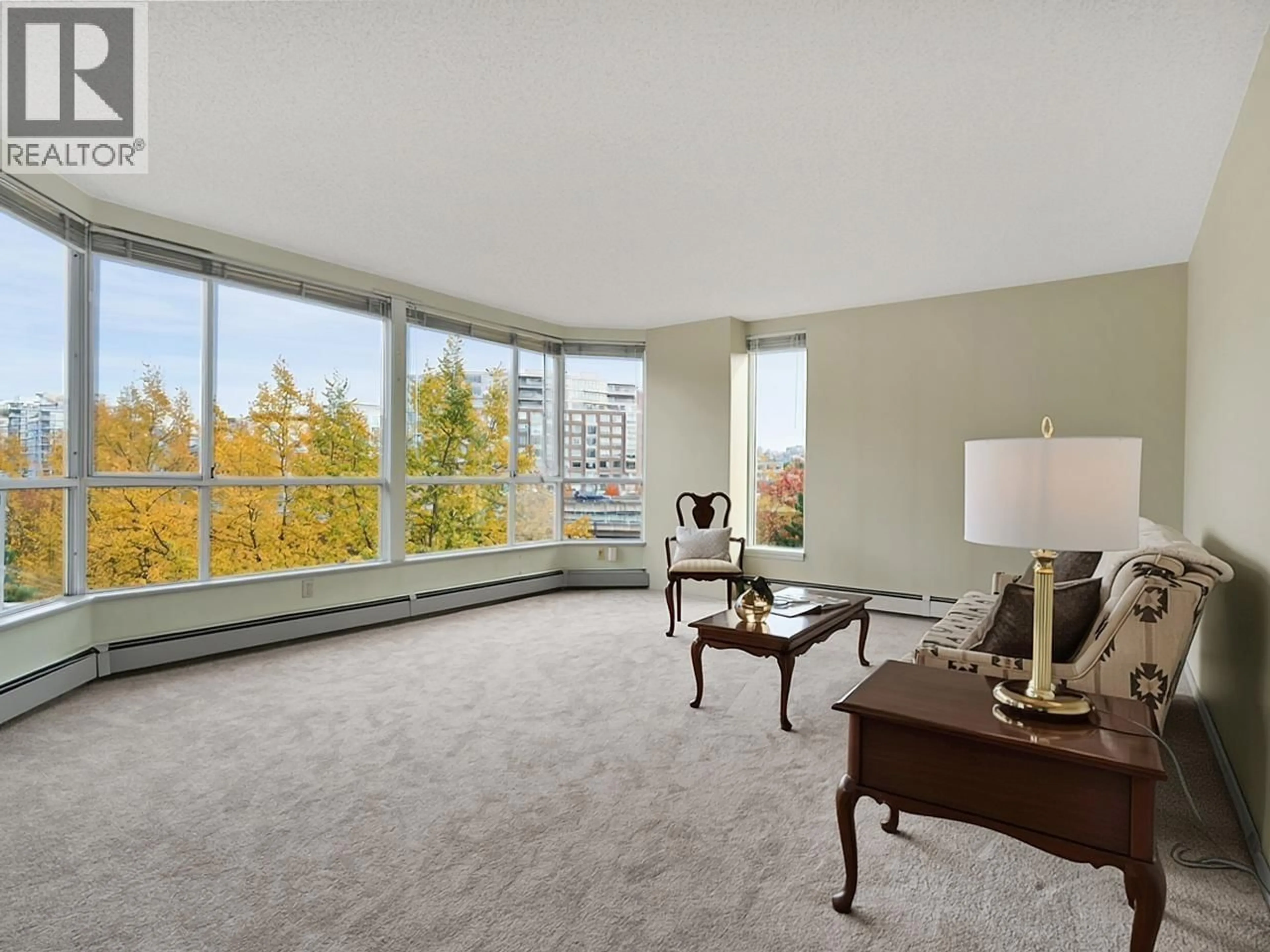 Living room with furniture, carpet floor for 618 - 518 MOBERLY ROAD, Vancouver British Columbia V5Z4G3