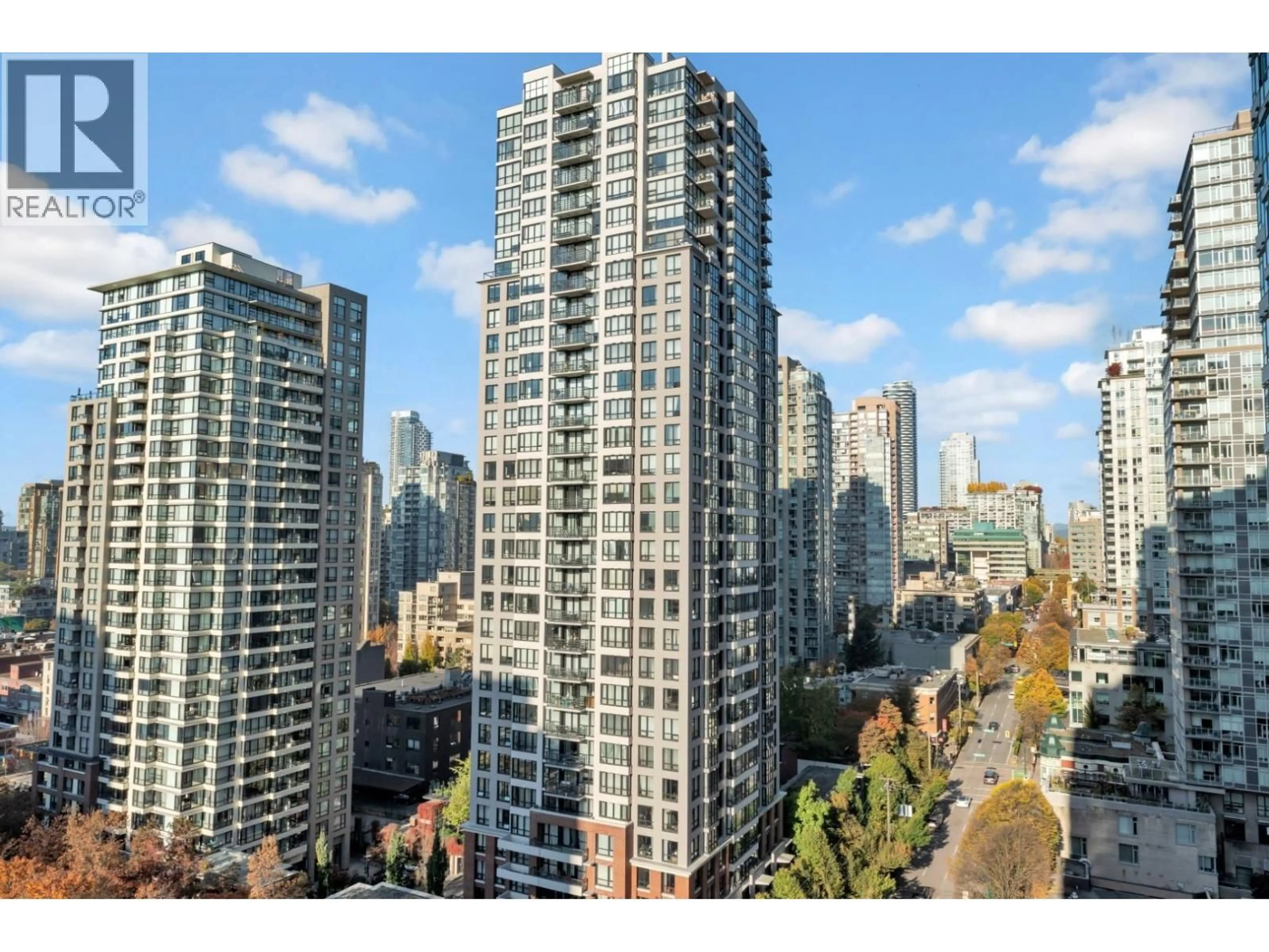 A pic from outside/outdoor area/front of a property/back of a property/a pic from drone, city buildings view from balcony for 1505 - 885 CAMBIE STREET, Vancouver British Columbia V6B2P4