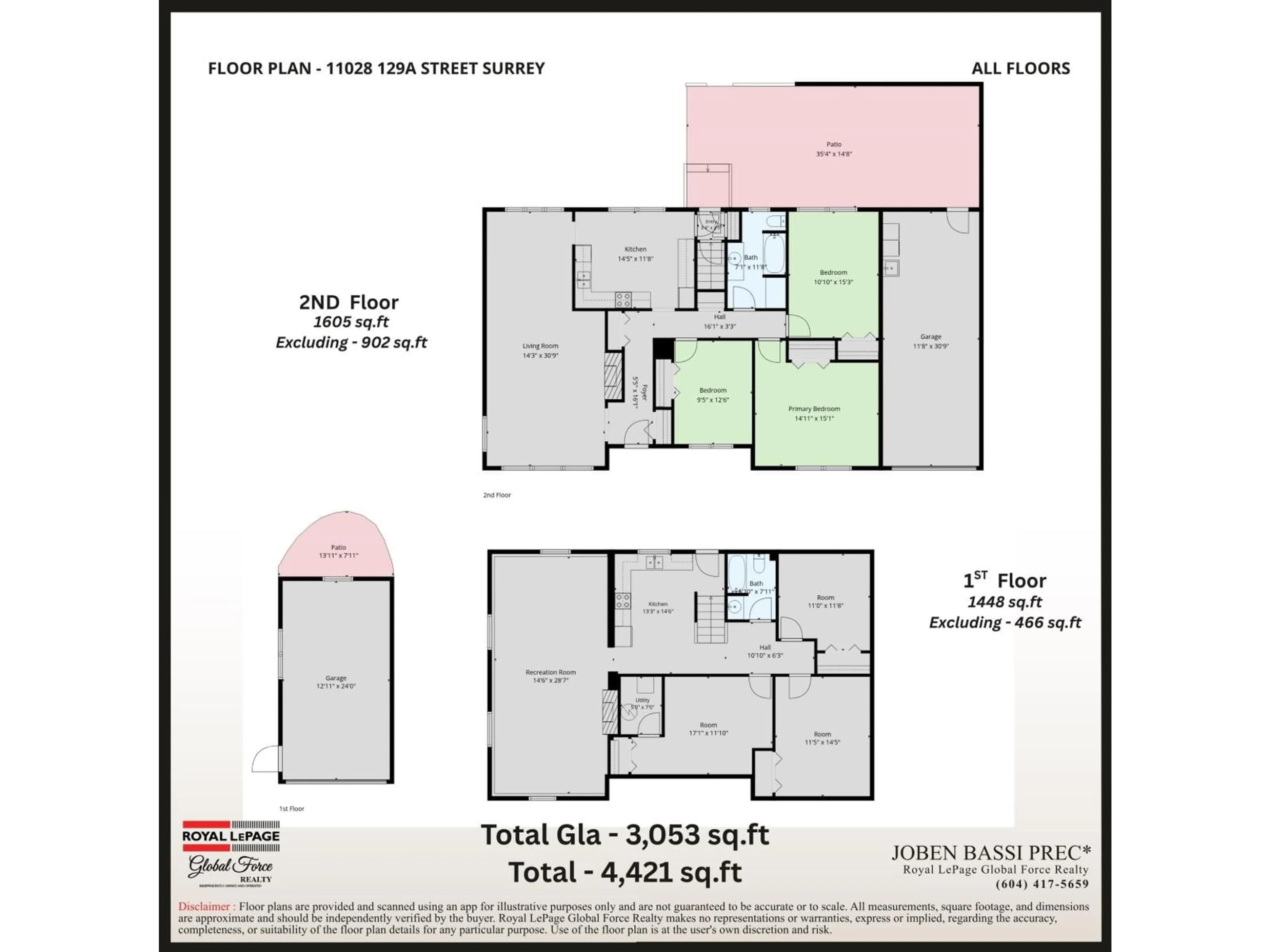 Floor plan for 11028 129A STREET, Surrey British Columbia V3T3L1