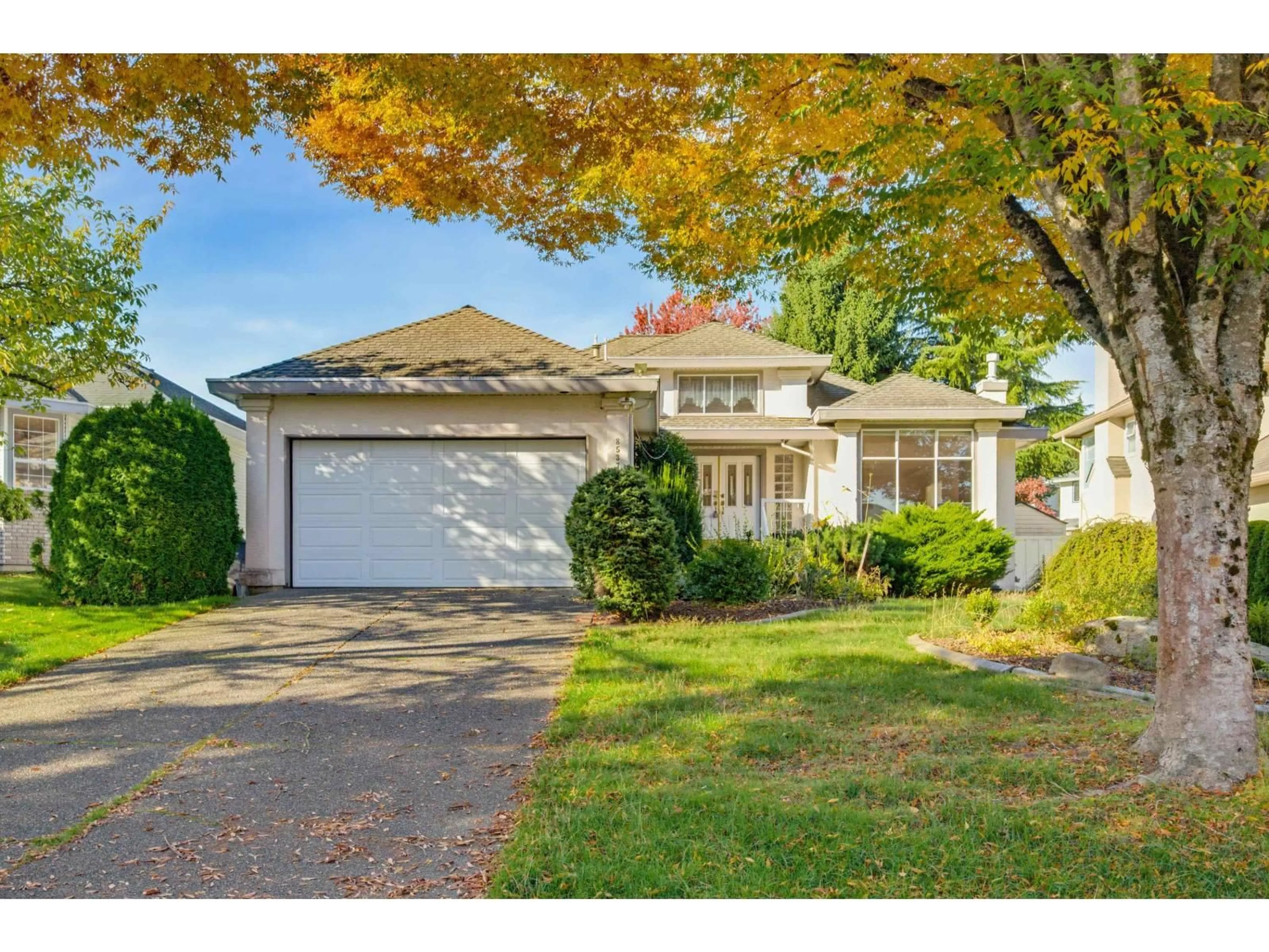 Home with vinyl exterior material, street for 8537 166 STREET, Surrey British Columbia V4N3H1