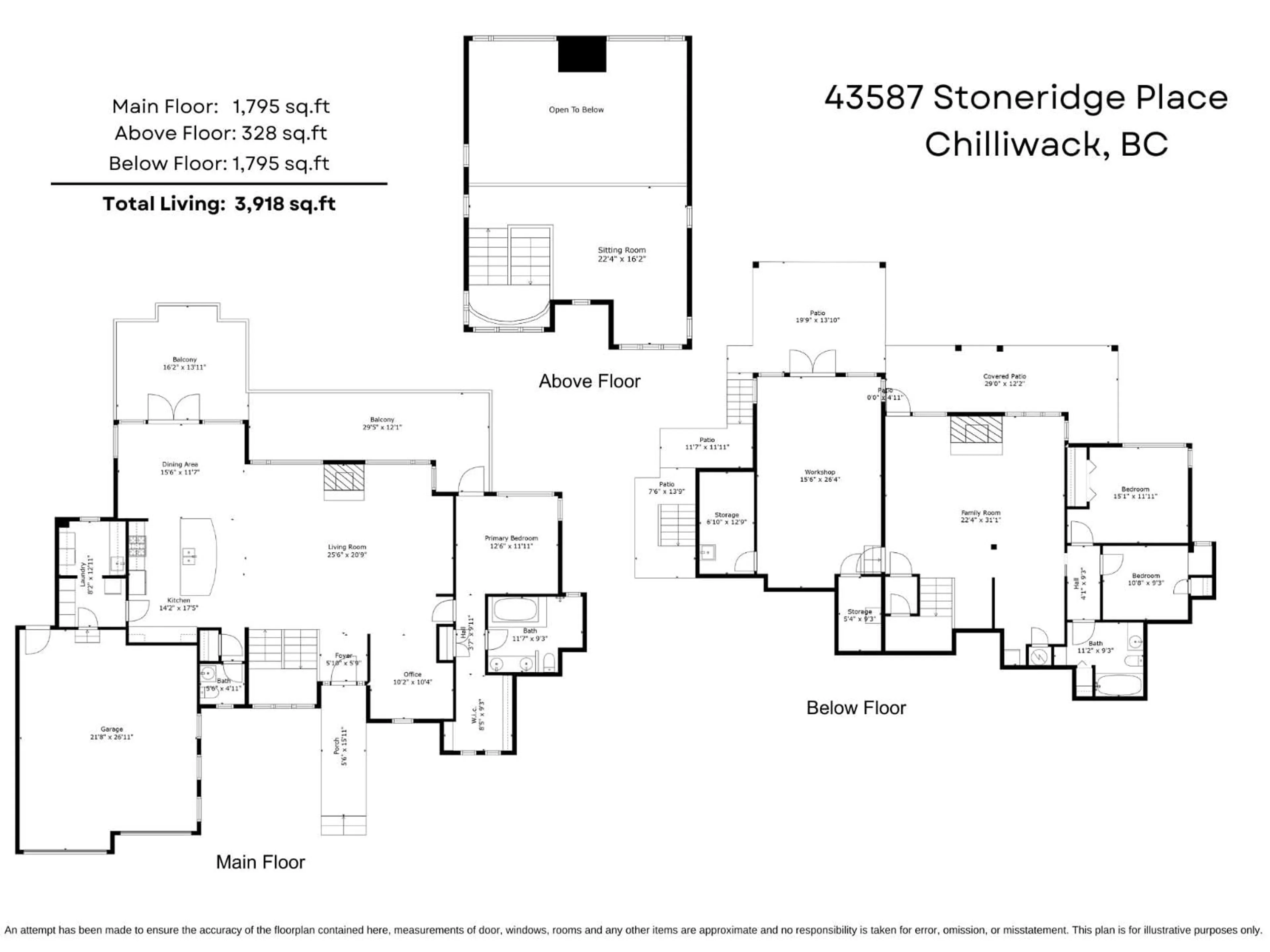 Floor plan for 43857 STONERIDGE PLACE, Chilliwack British Columbia V2R5V2