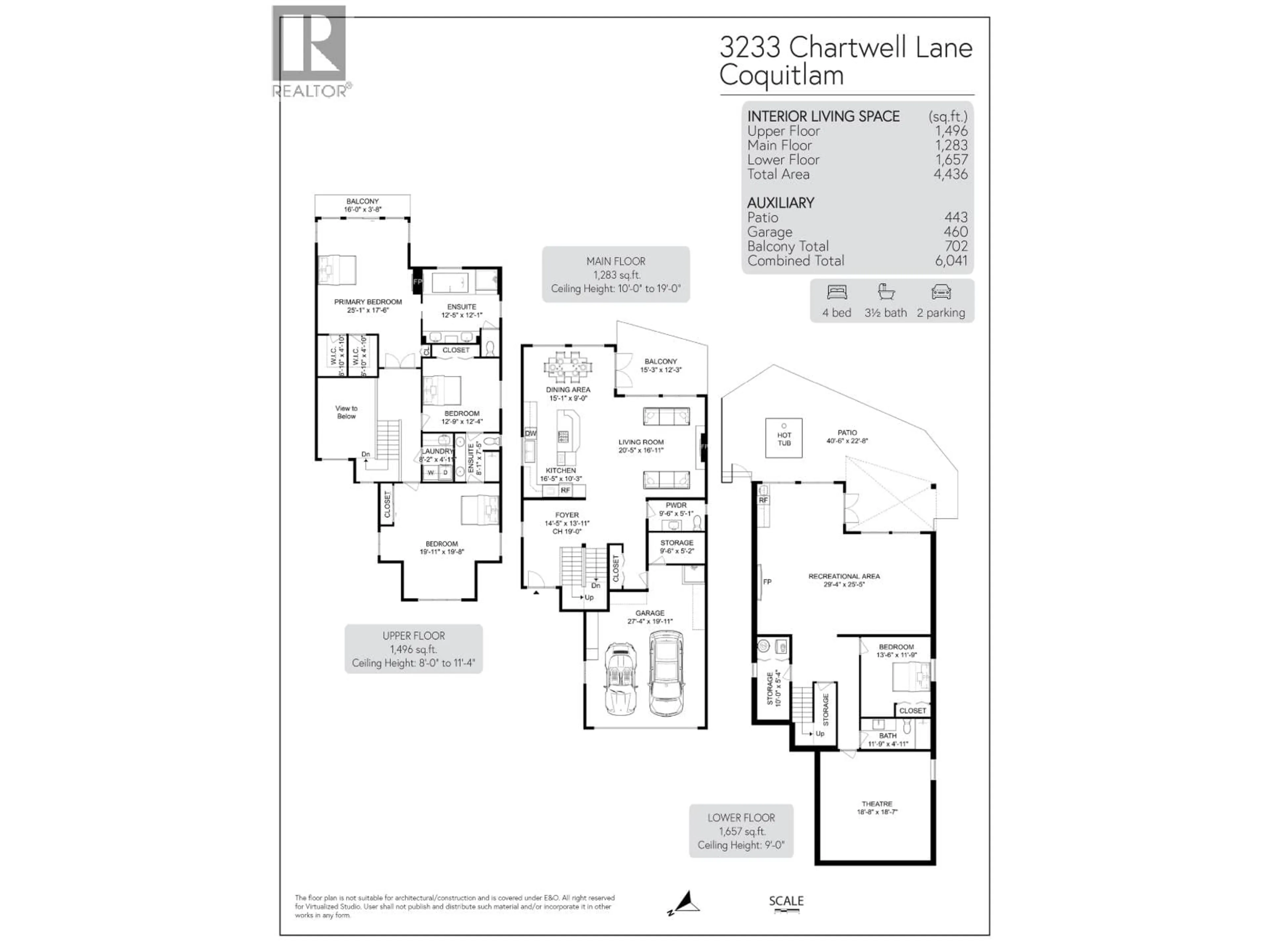 Floor plan for 3233 CHARTWELL LANE, Coquitlam British Columbia V3E3N1
