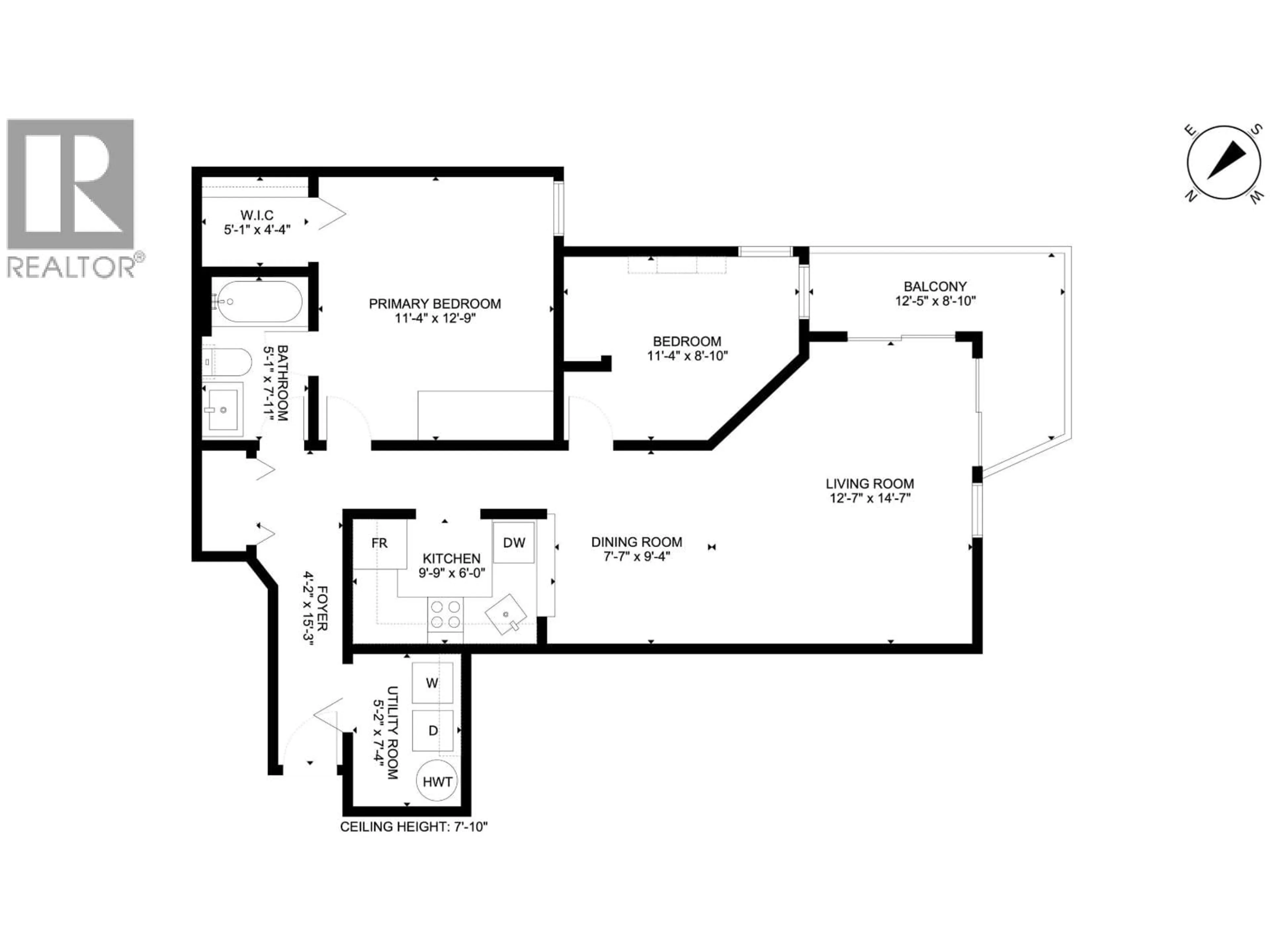 Floor plan for 210 - 1274 BARCLAY STREET, Vancouver British Columbia V6E1H3
