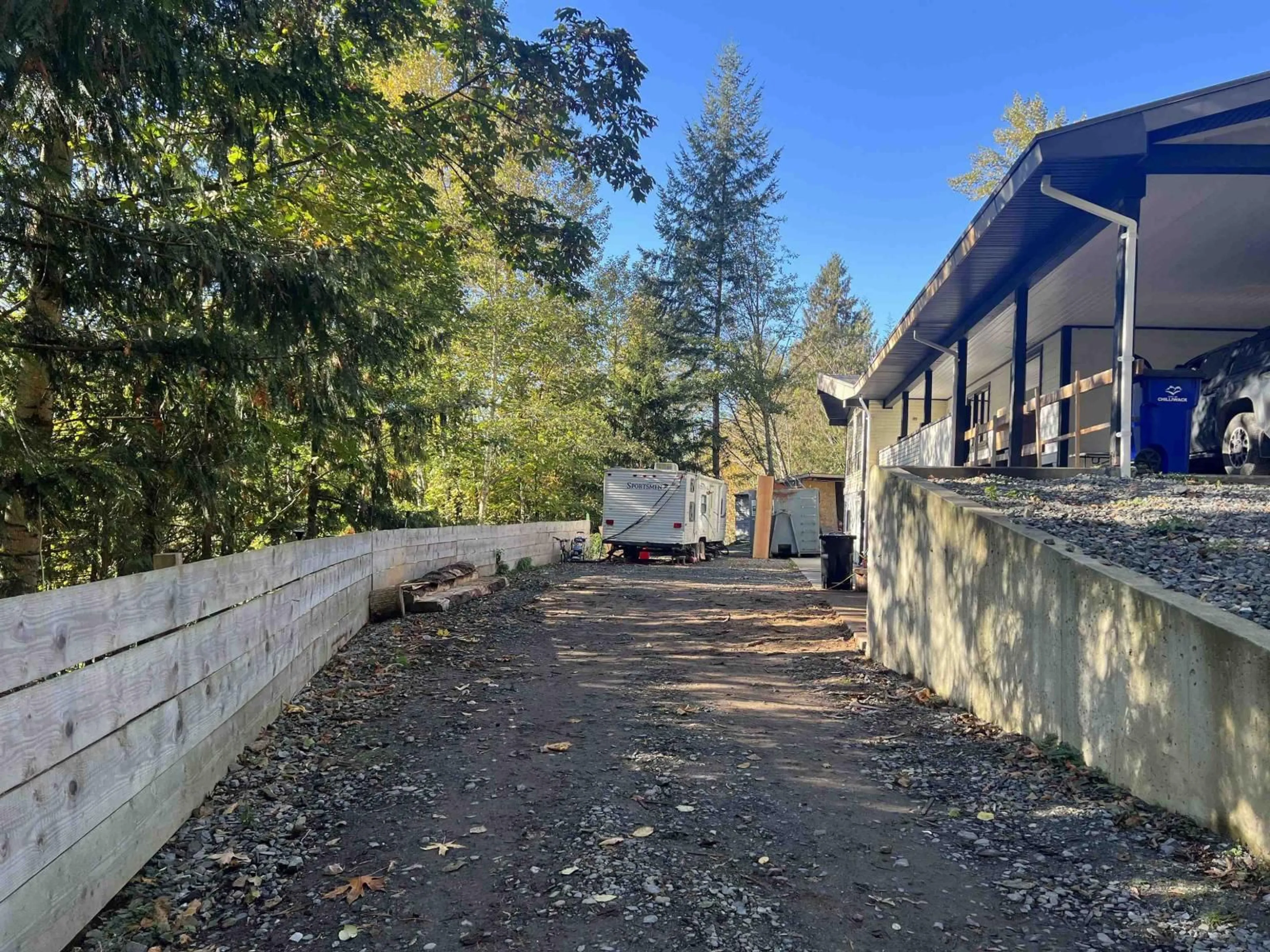A pic from outside/outdoor area/front of a property/back of a property/a pic from drone, unknown for 5970 RYDER LAKE ROAD, Ryder Lake British Columbia V4Z1E2