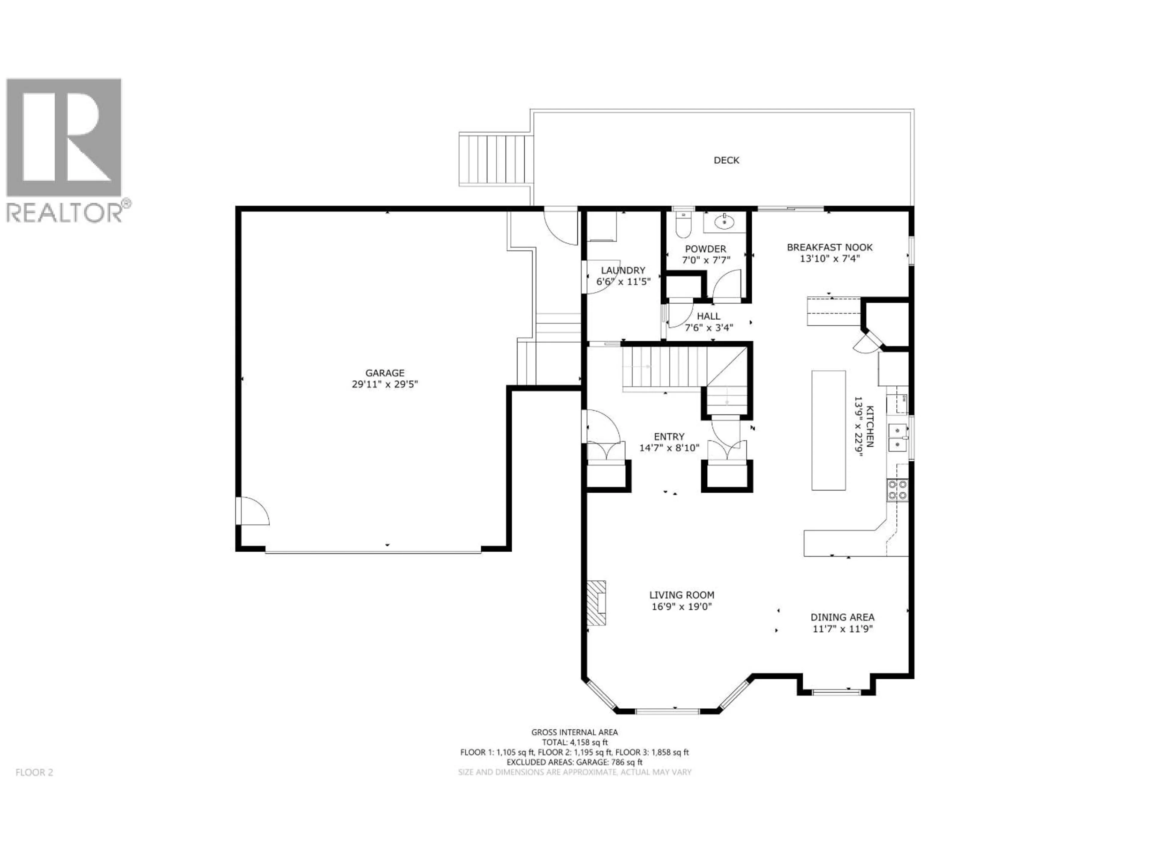 Floor plan for 11716 88 STREET, Fort St. John British Columbia V1J0H8