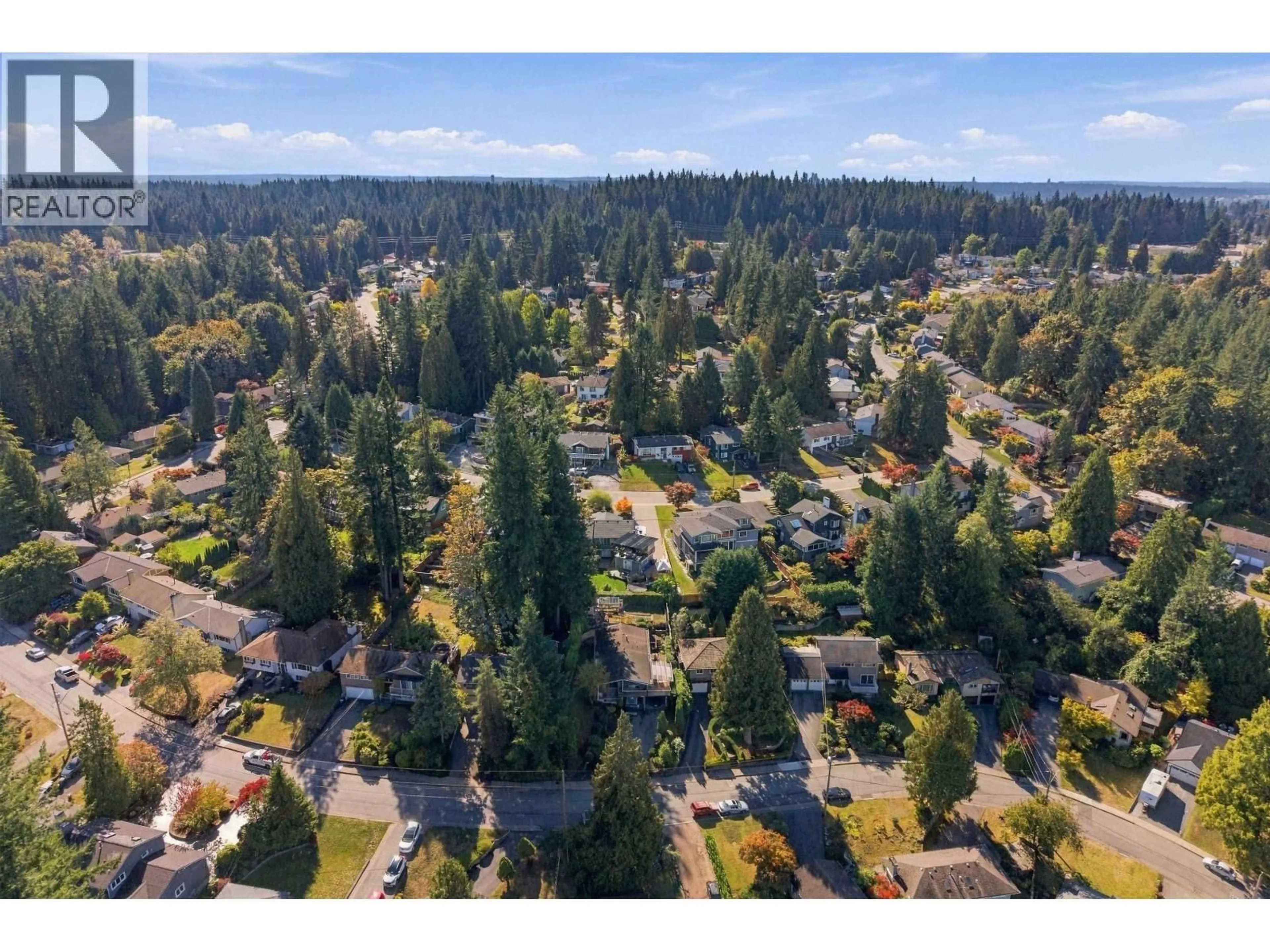 A pic from outside/outdoor area/front of a property/back of a property/a pic from drone, forest/trees view for 2322 SUMPTER DRIVE, Coquitlam British Columbia V3J6Y2