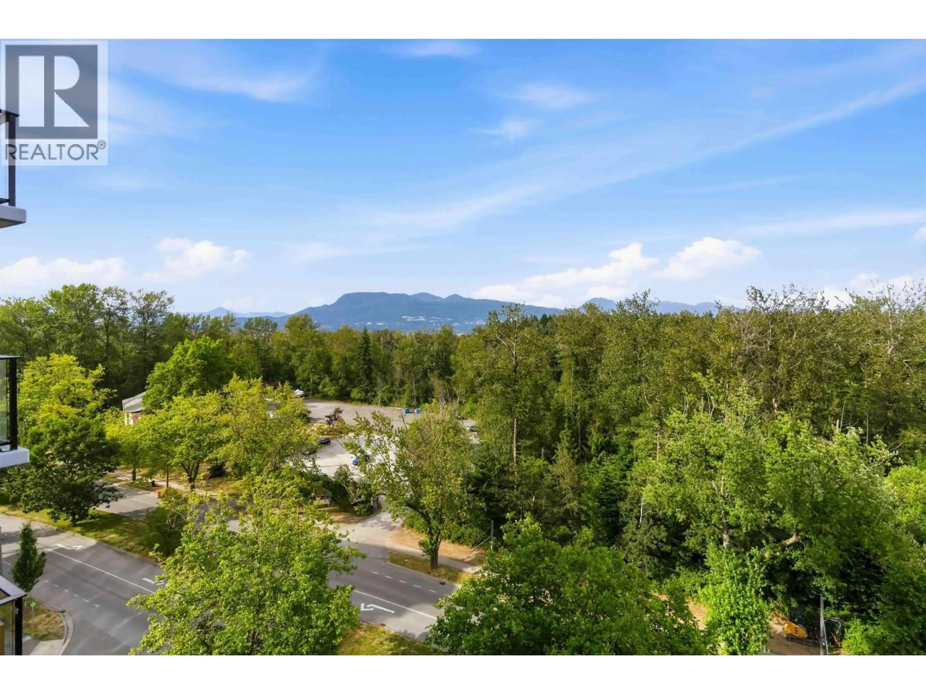 A pic from outside/outdoor area/front of a property/back of a property/a pic from drone, mountain view for 1002 - 5410 SHORTCUT ROAD, Vancouver British Columbia V6T0C8