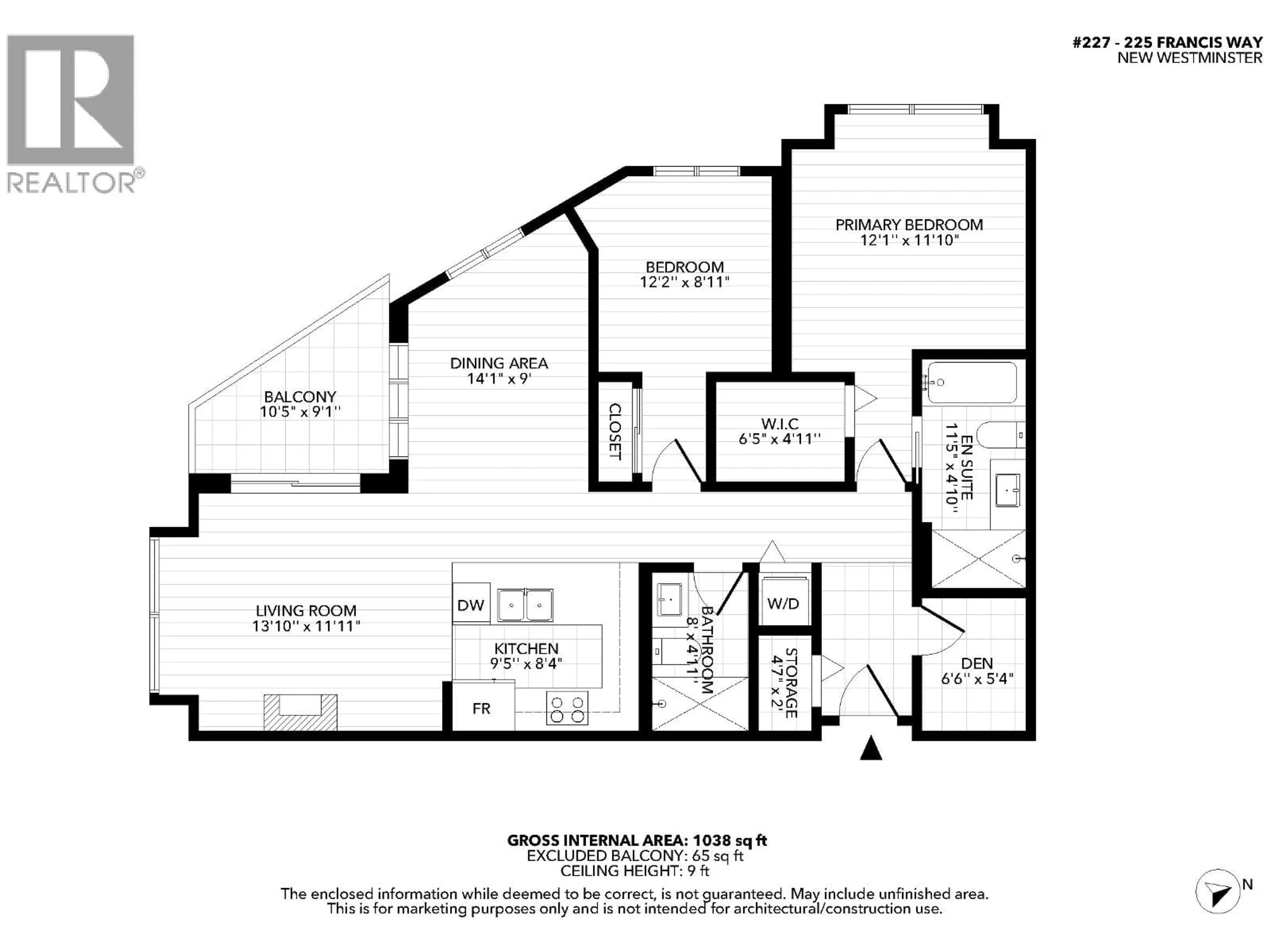 Floor plan for 217 - 225 FRANCIS WAY, New Westminster British Columbia V3L0G1
