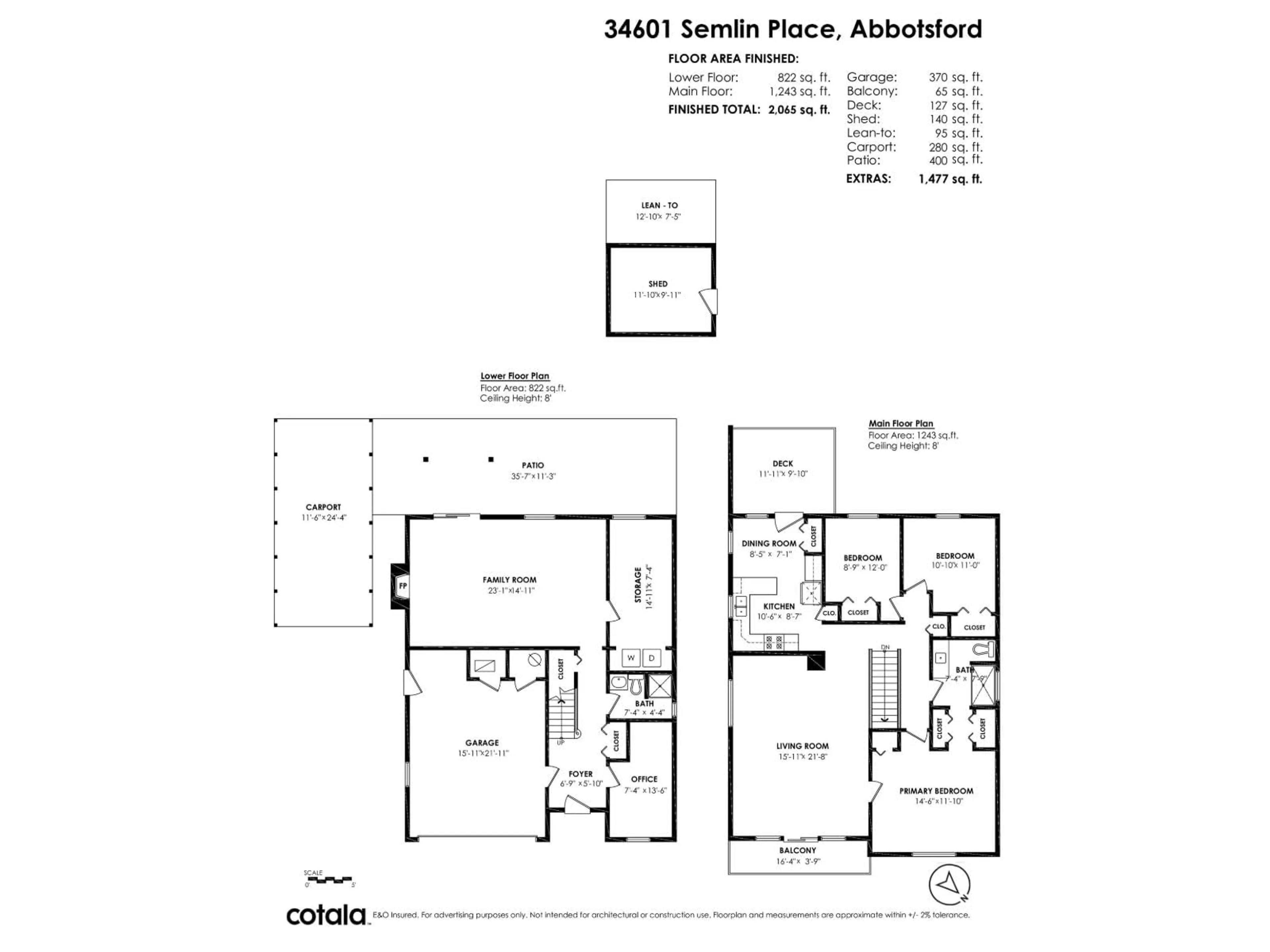 Floor plan for 34601 SEMLIN PLACE, Abbotsford British Columbia V2S6K7